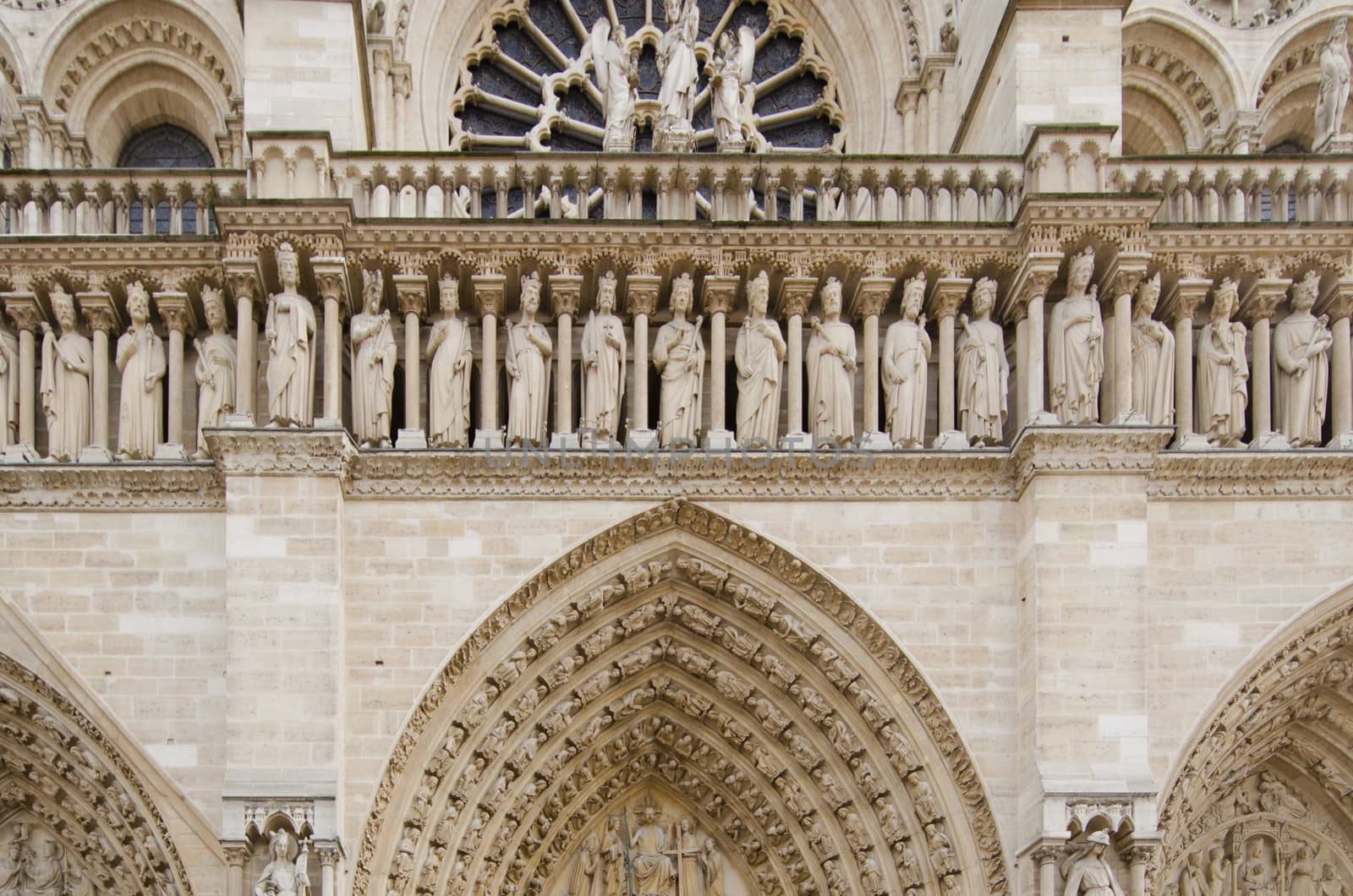 Front of Church Notre Dame at the Paris France