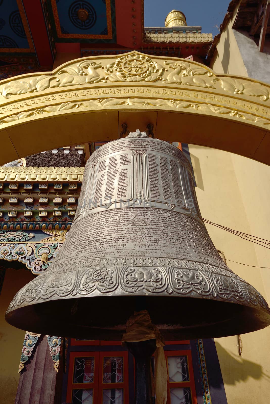 Big bell next to Bodhnath in Kathmandu