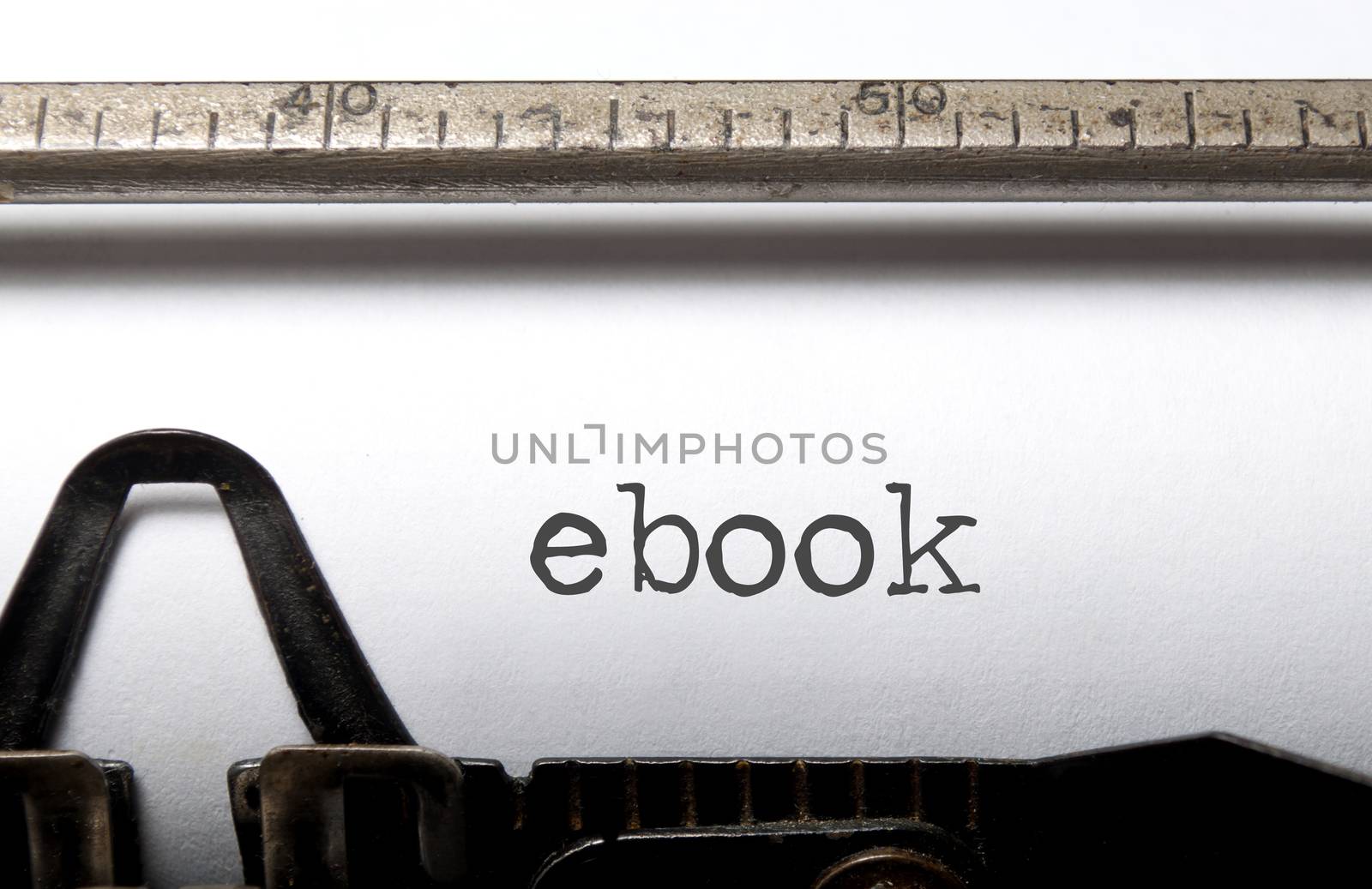 Ebook printed on a typwriter 