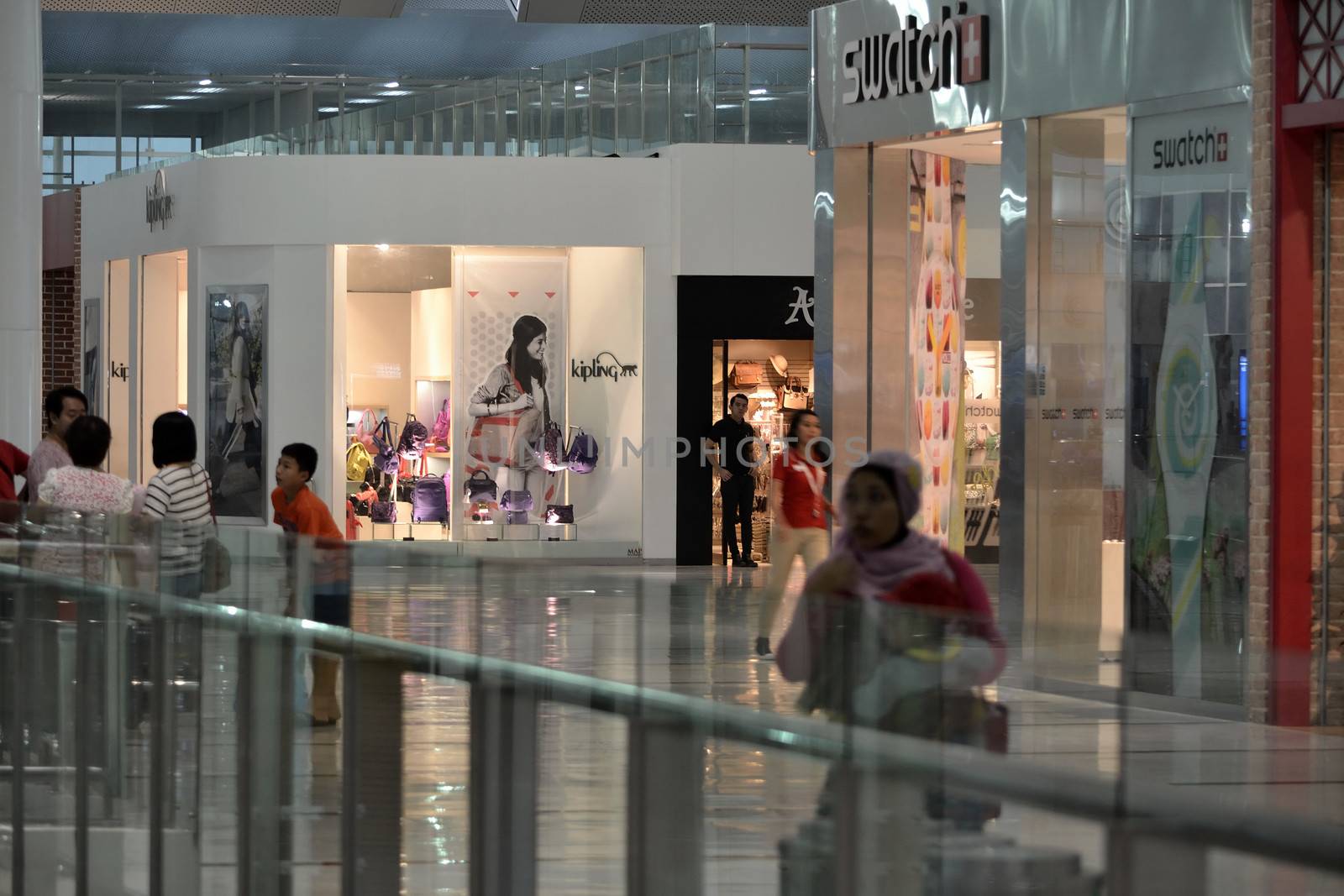 indonesia-may 26, 2014-inside of kualanamu international airport medan, north sumatera-indonesia