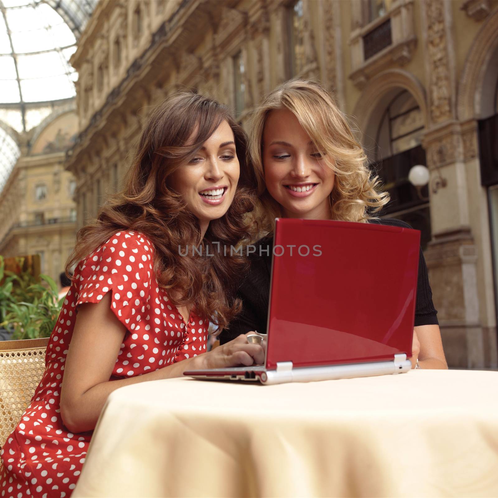 happy businesswomen with laptop lll by toocan