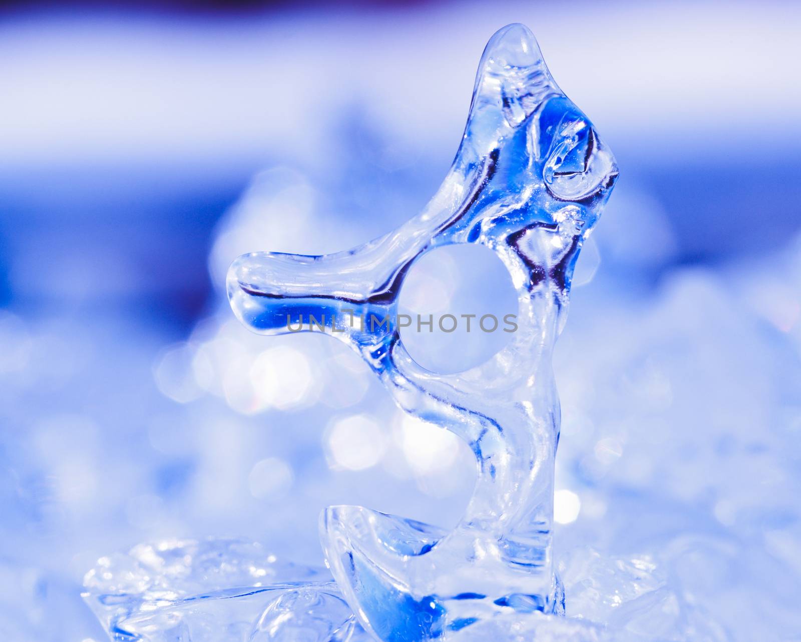 Frozen natural ice sculpture nature abstract art by PiLens
