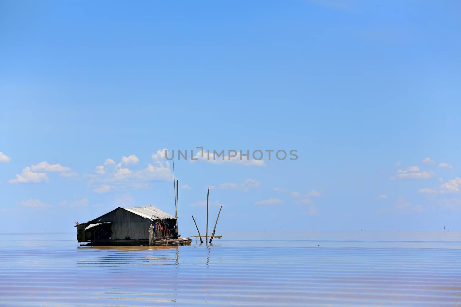 The floating village on Tonle Sap lake