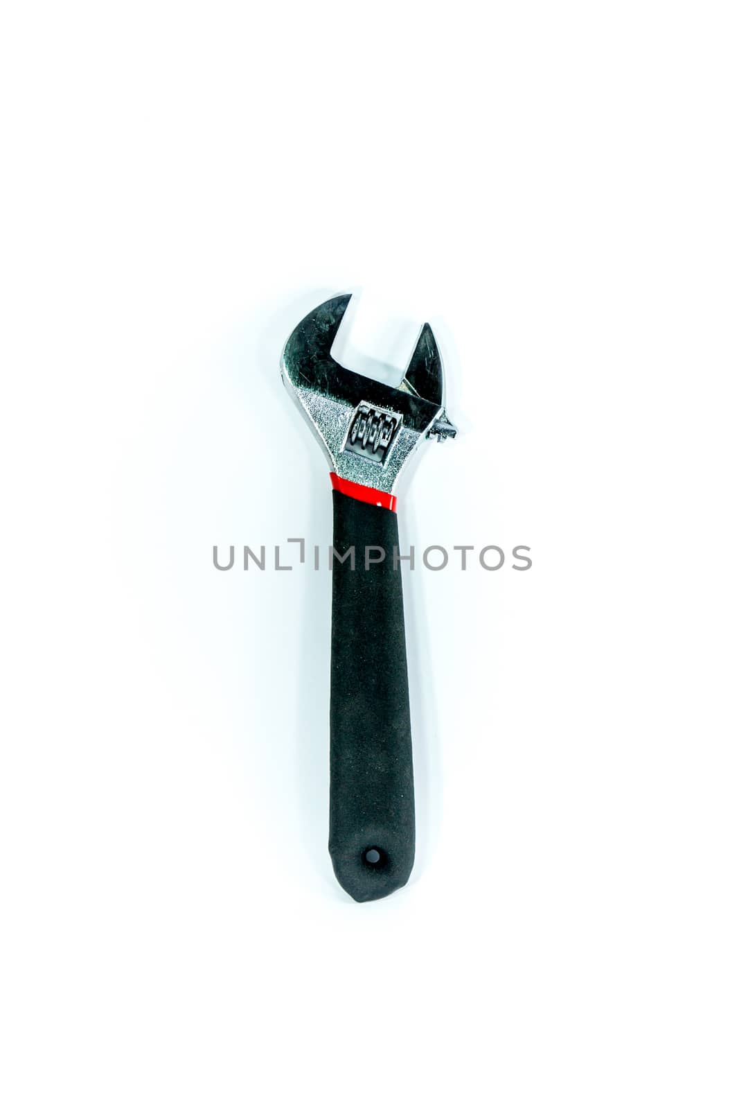 black metal pliers on white scene,shallow focus