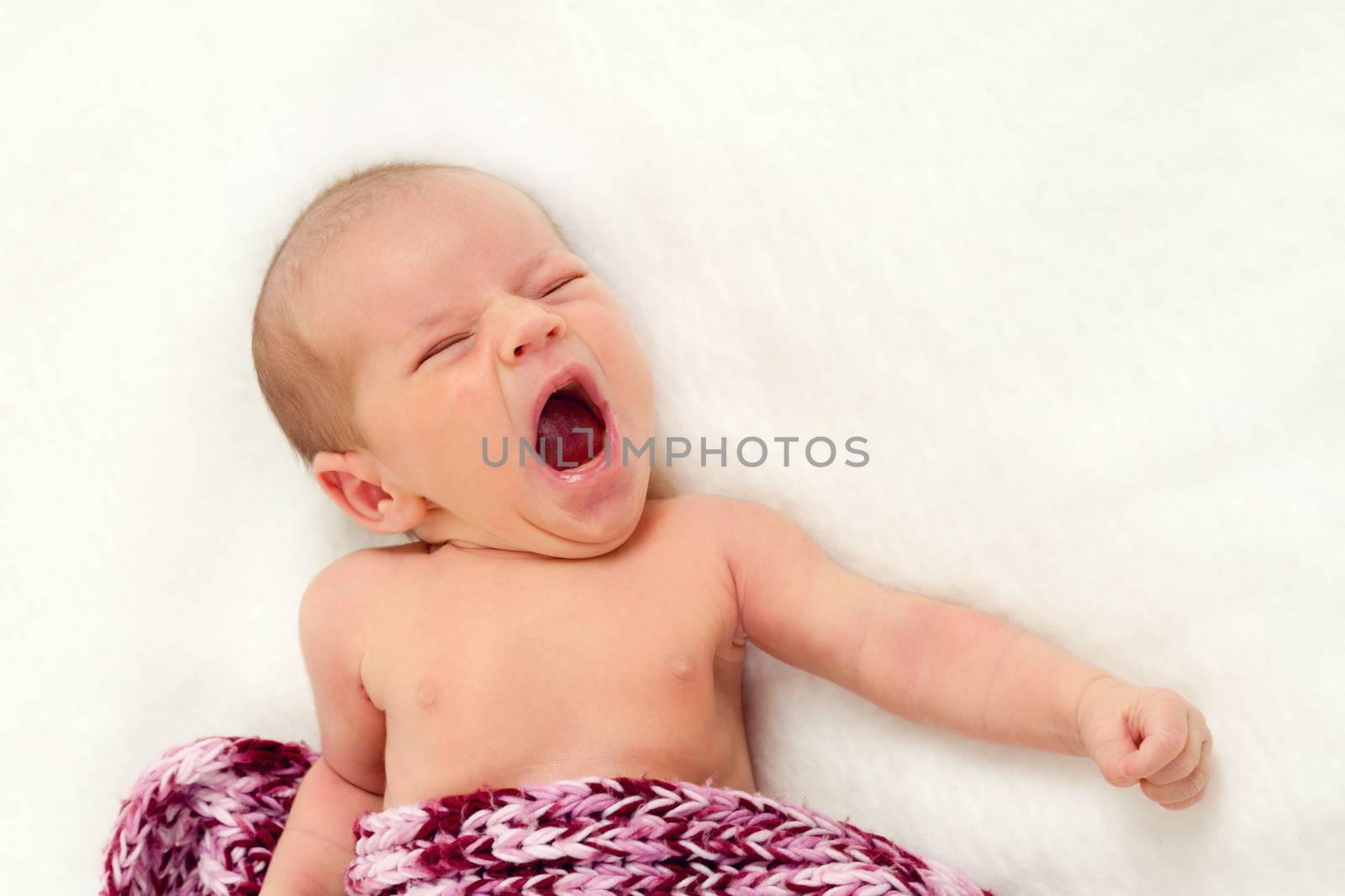 crying newborn baby by artush