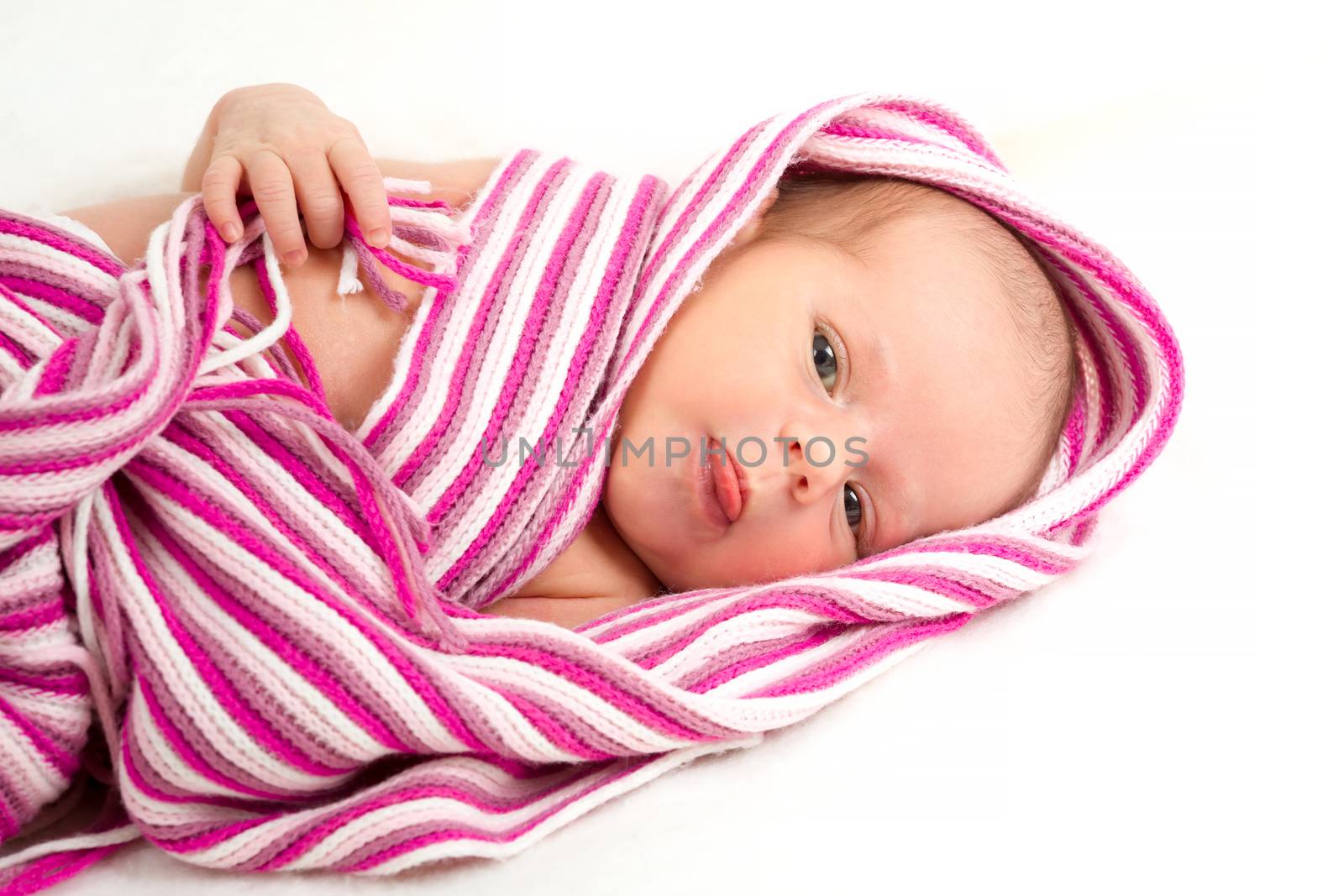 smiling newborn baby by artush