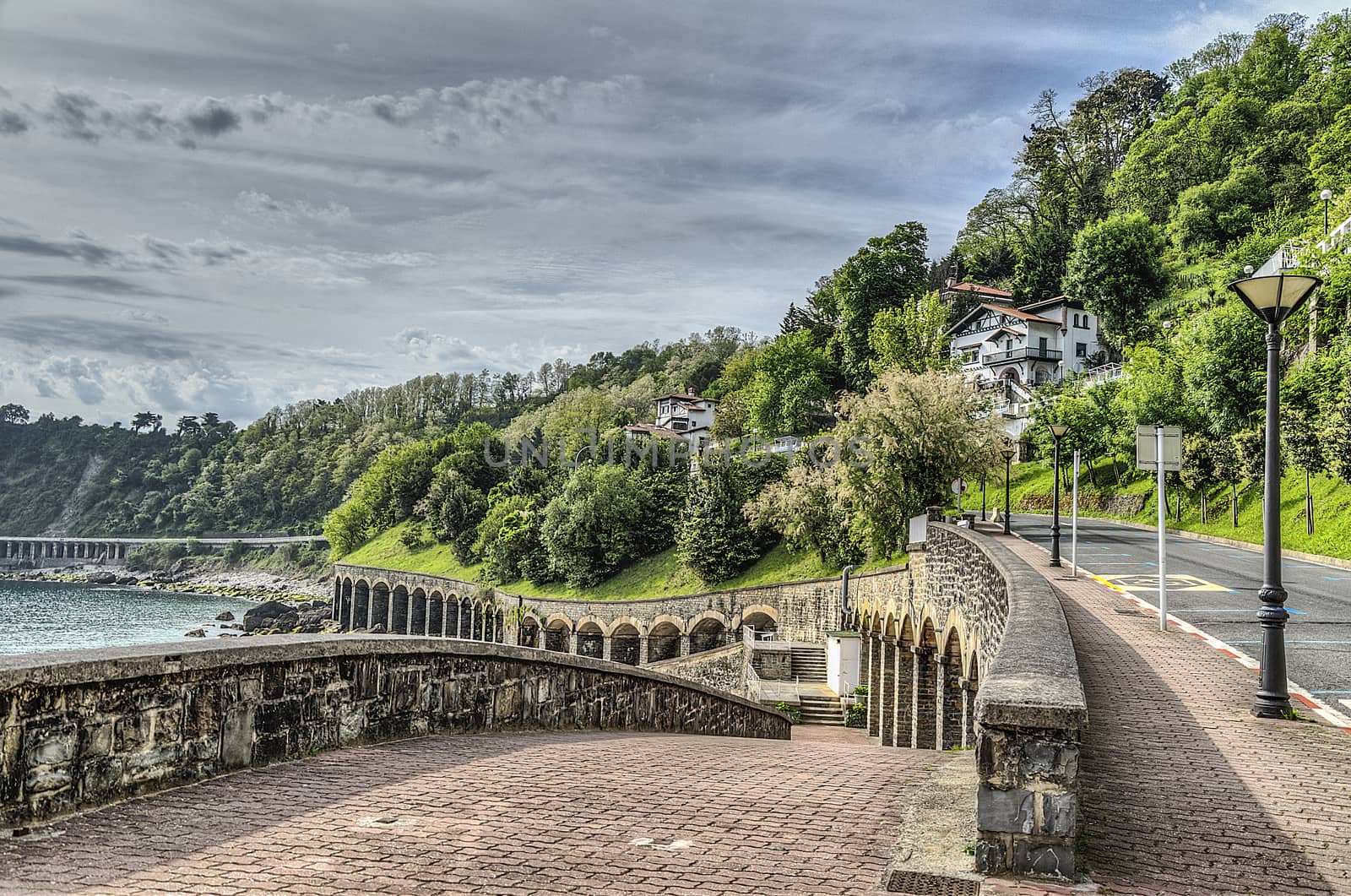 Picture close to the beach in Getaria city, Spain. The image is HDR with great detials