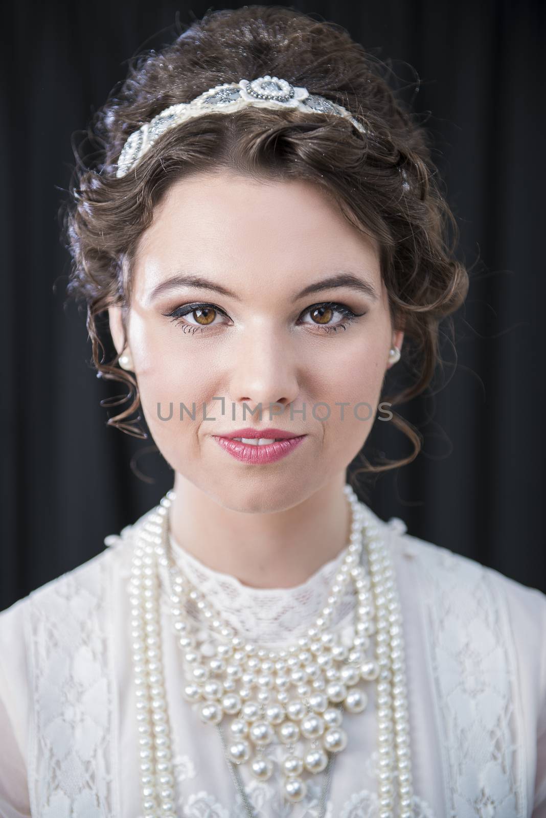 Portrait of Neo-Victorian female model