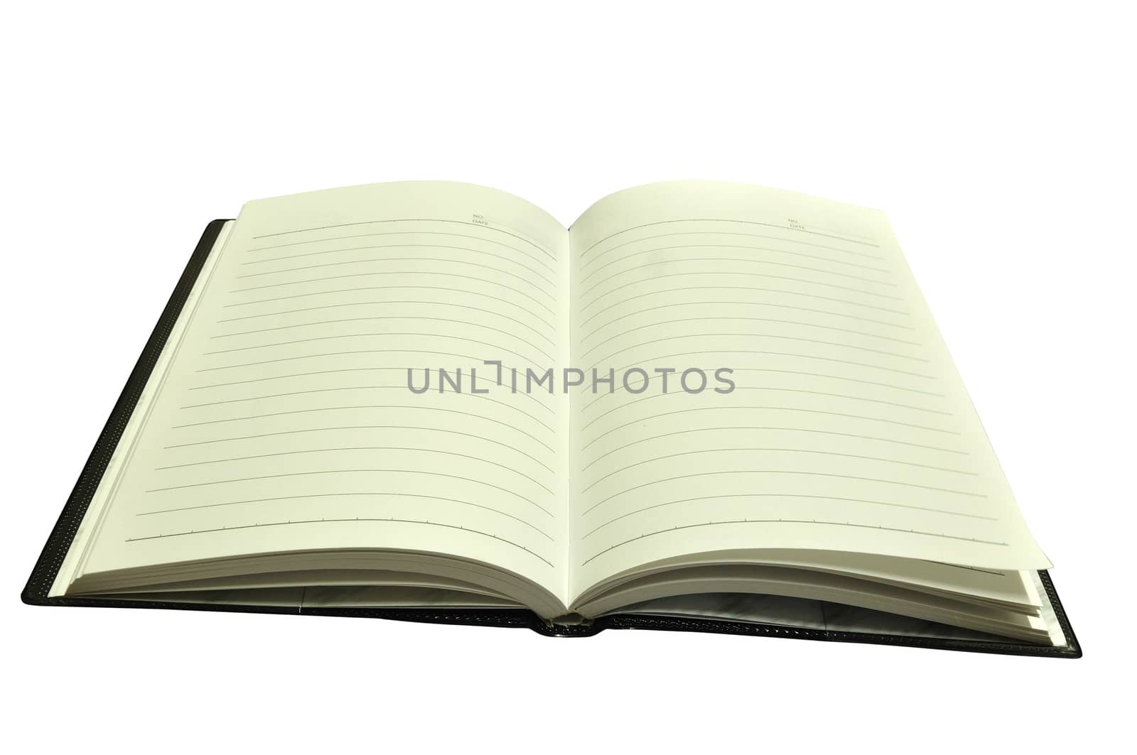 Opened Book on White Background