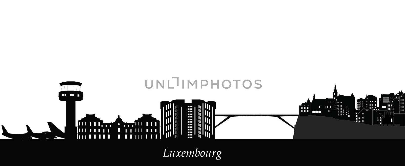 luxembourg skyline by compuinfoto