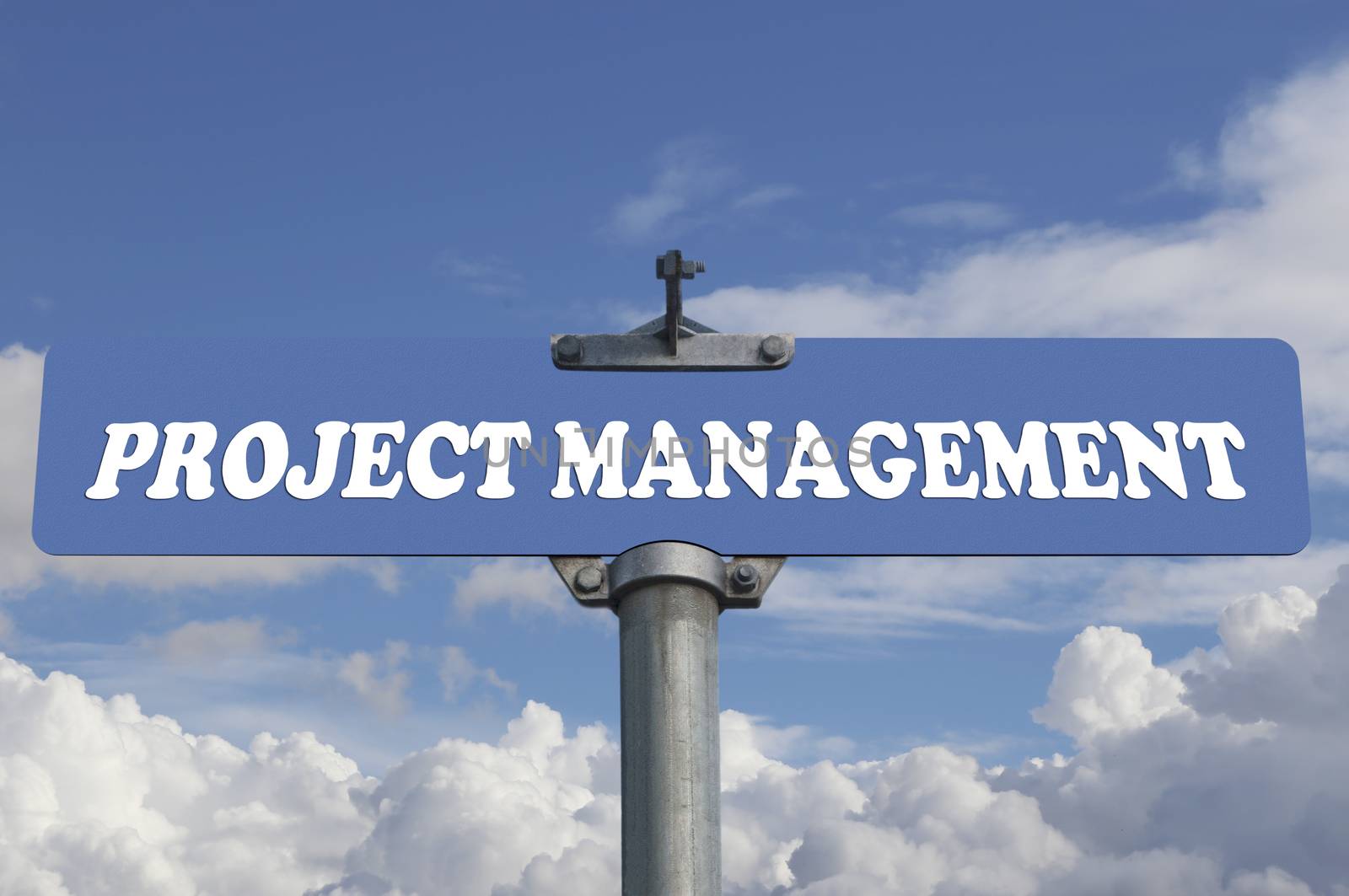 Project management road sign