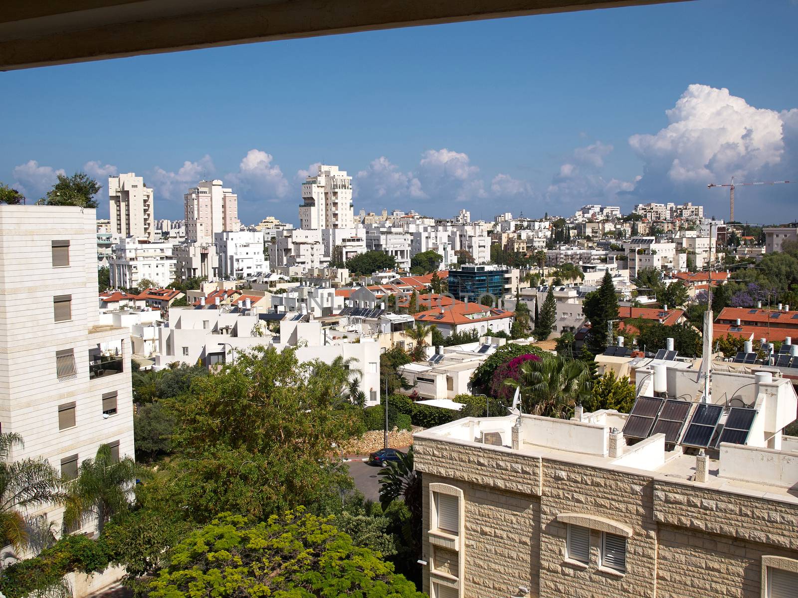 Tel Aviv Israel the north residential area of the city
