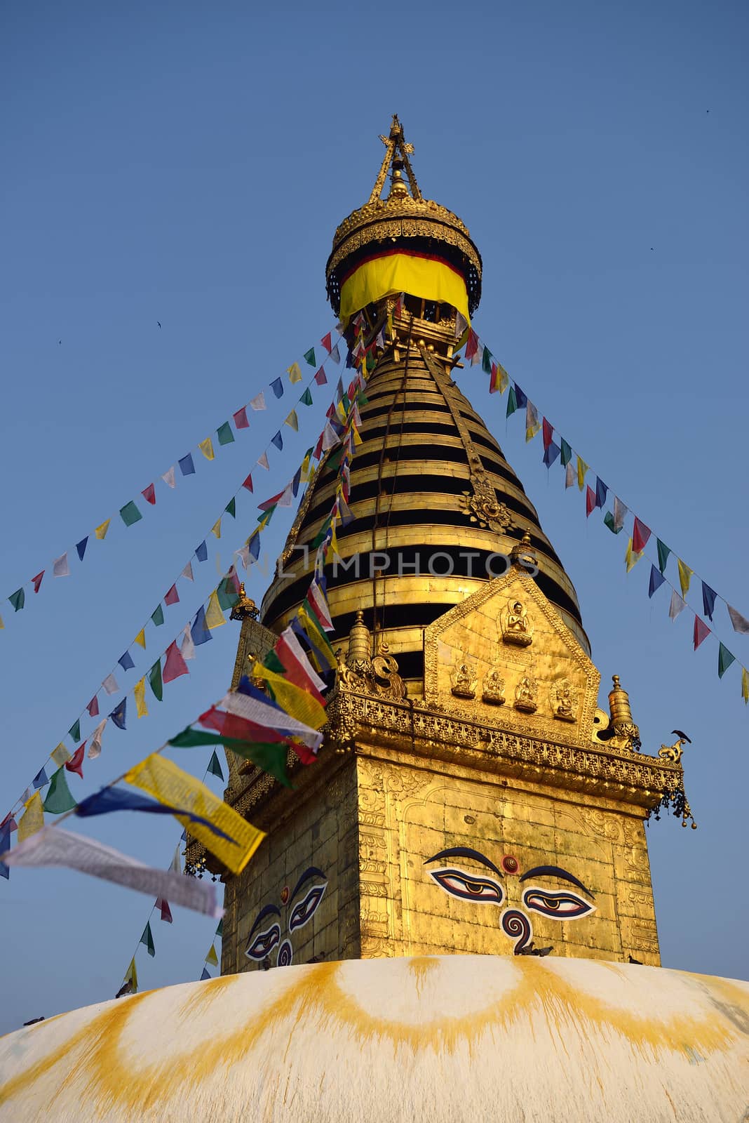 The wisdom eyes, Swayambhunath Monastery, Nepal by think4photop