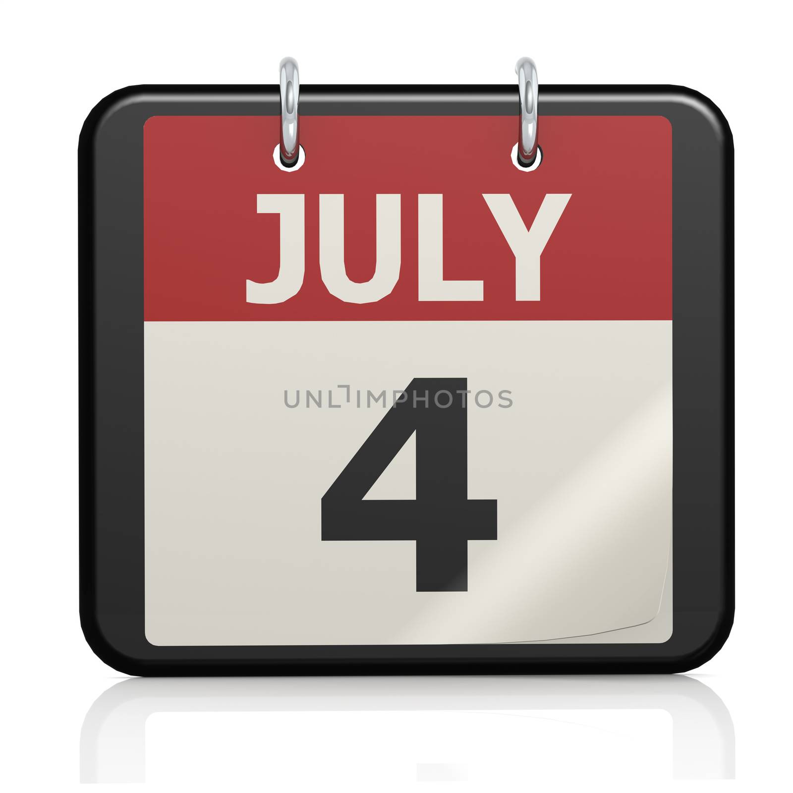 July 4, Independence Day calander