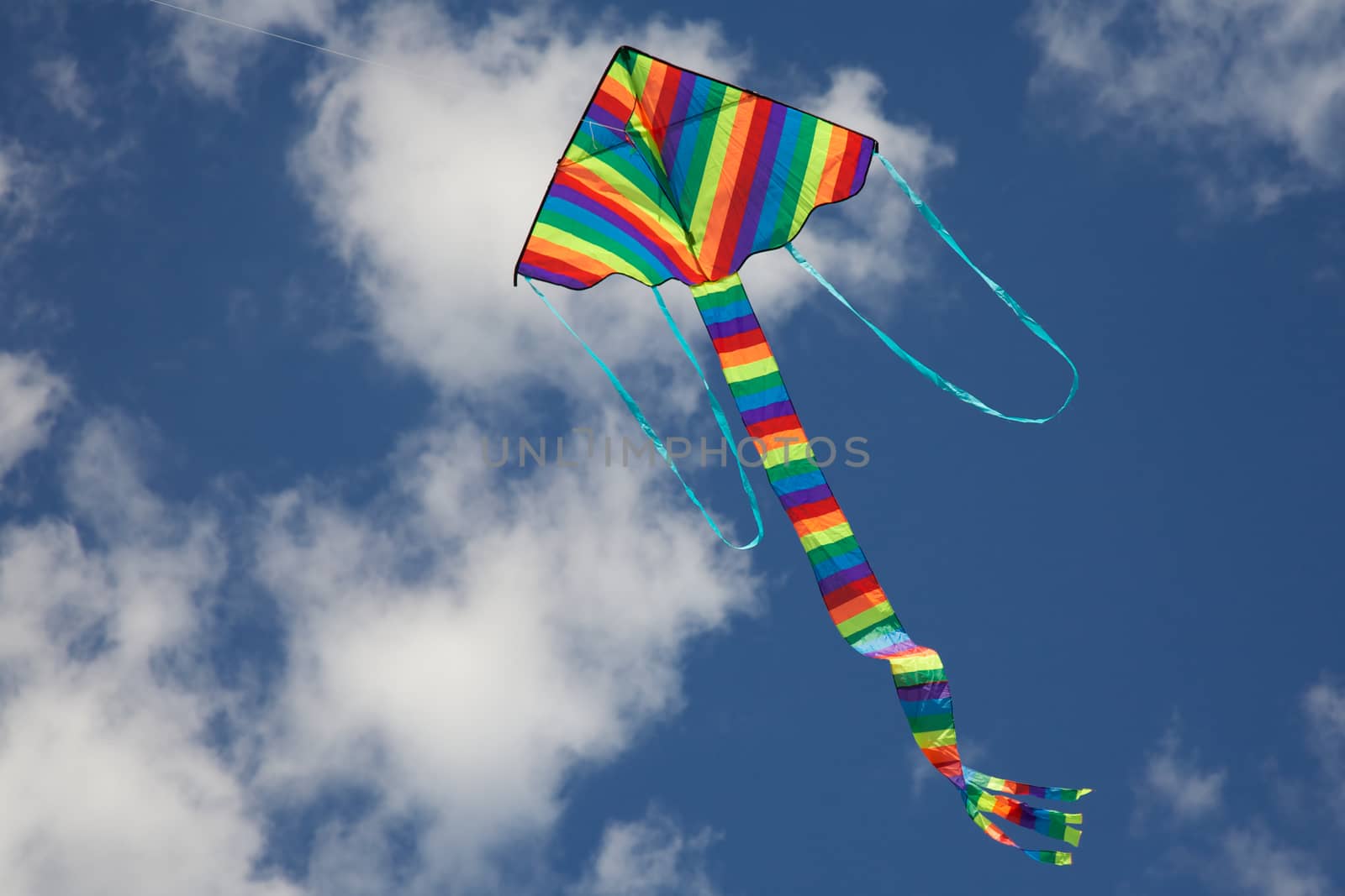 Kite Flying Bright Colours by instinia