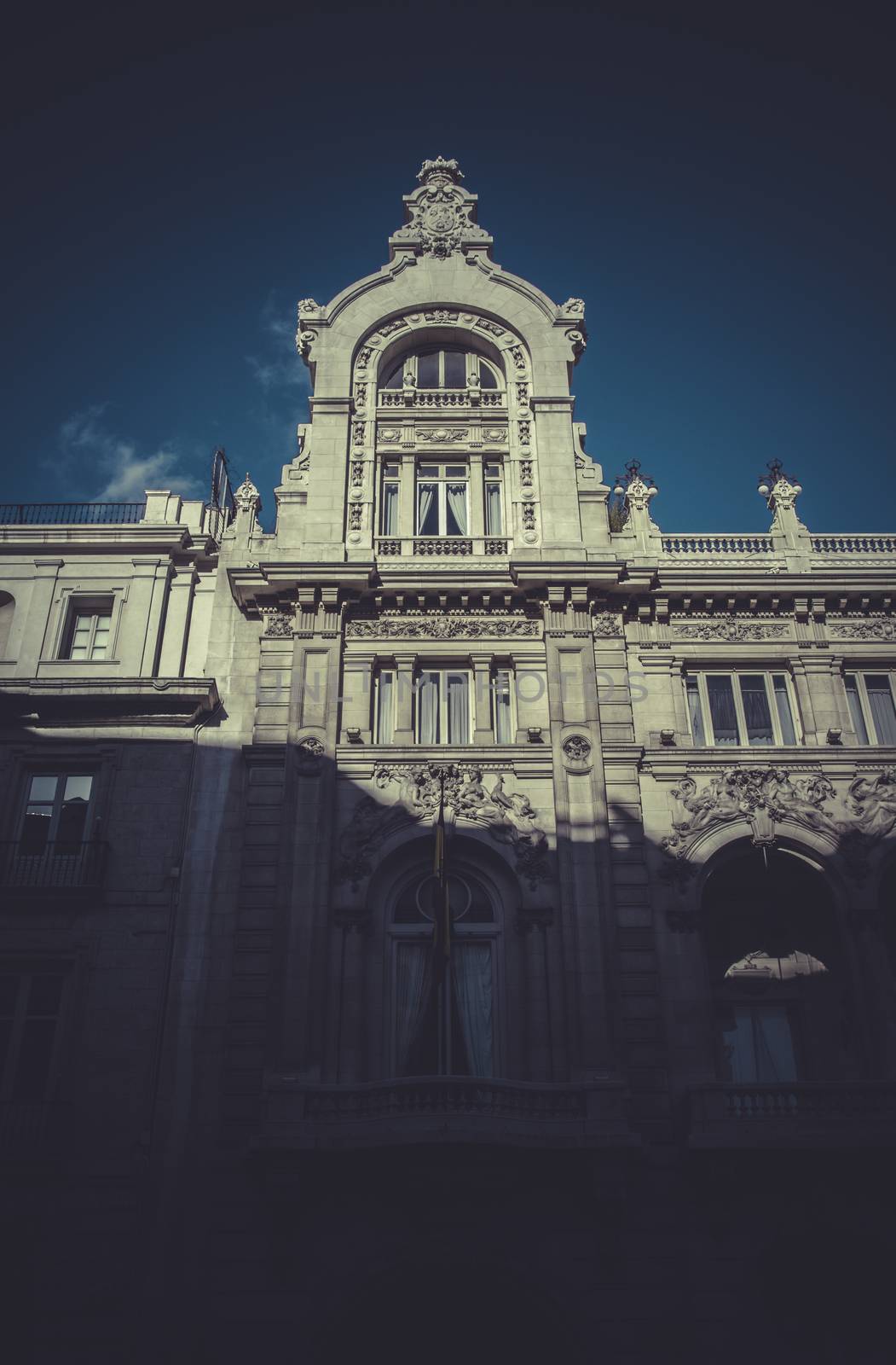 Bank, Image of the city of Madrid, its characteristic architectu by FernandoCortes