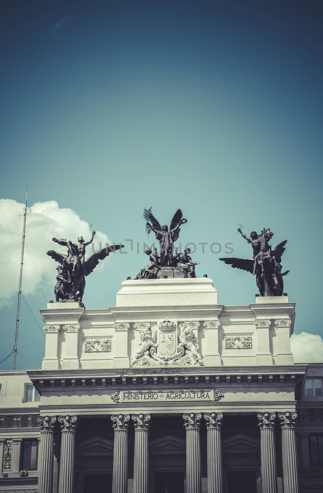 Agriculture ministry Image of the city of Madrid, its characteristic architecture