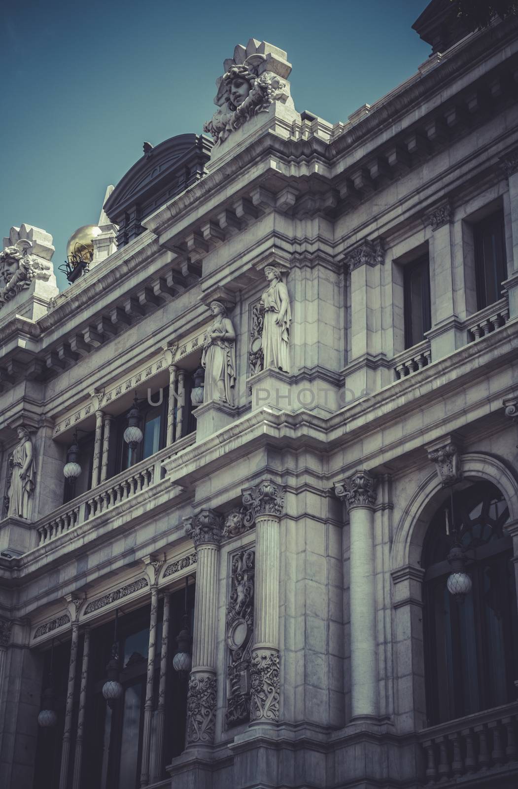 Bank, Image of the city of Madrid, its characteristic architectu by FernandoCortes