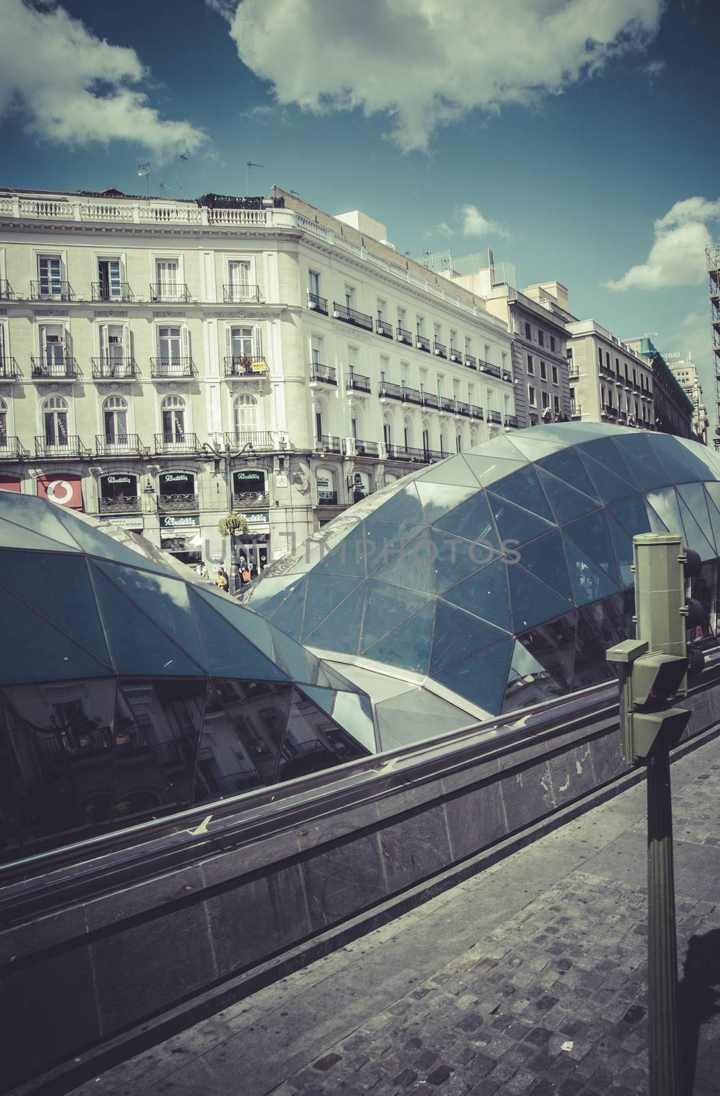 Bank, Image of the city of Madrid, its characteristic architectu by FernandoCortes