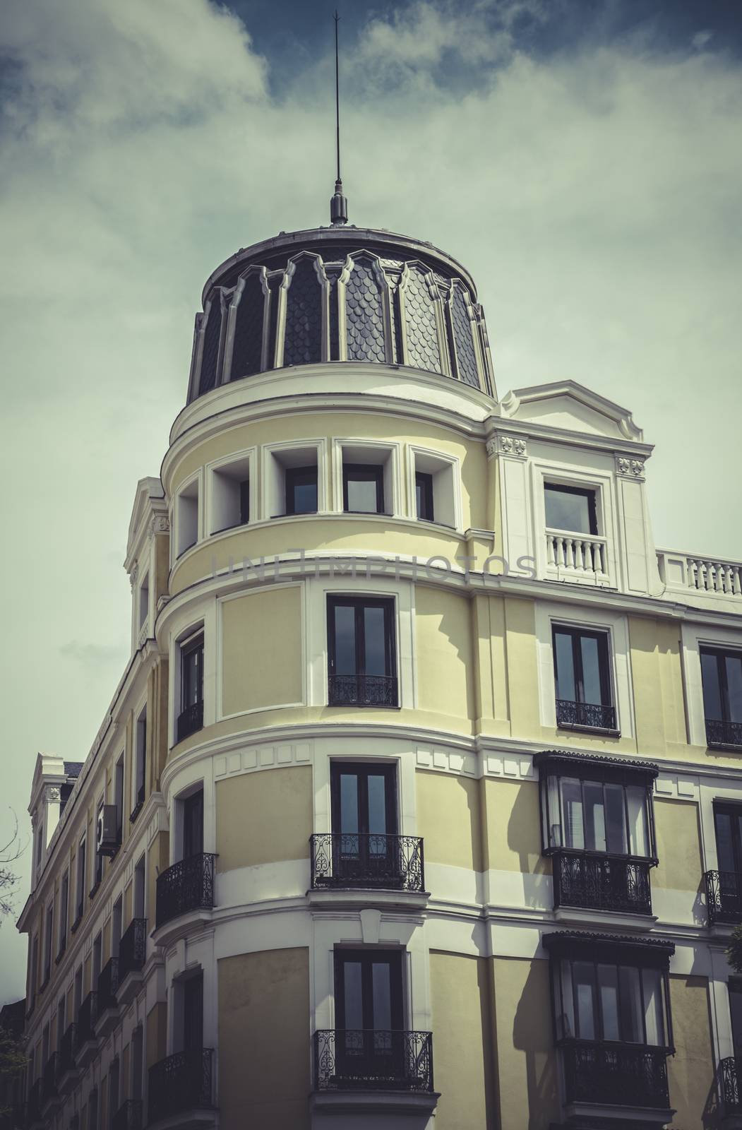 Gran via, Image of the city of Madrid, its characteristic archit by FernandoCortes