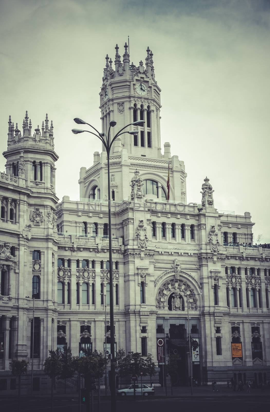 Gran via, Image of the city of Madrid, its characteristic archit by FernandoCortes