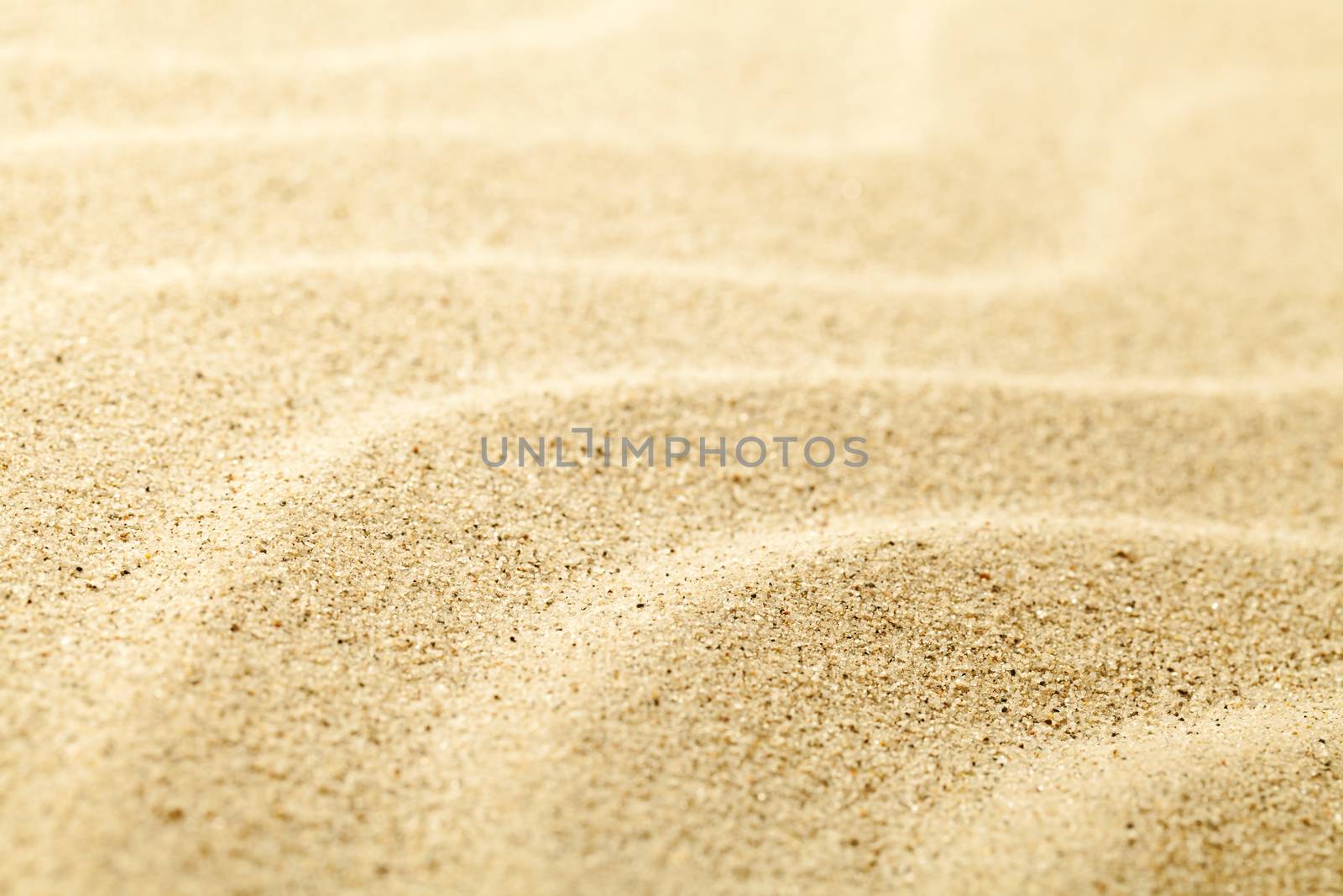 Sandy beach background. Top view. Copy space