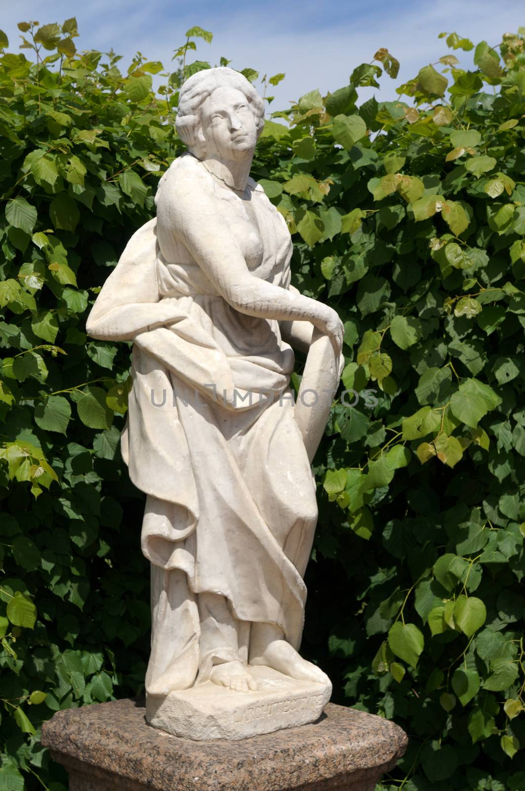 Marble sculpture in the park by Chiffanna