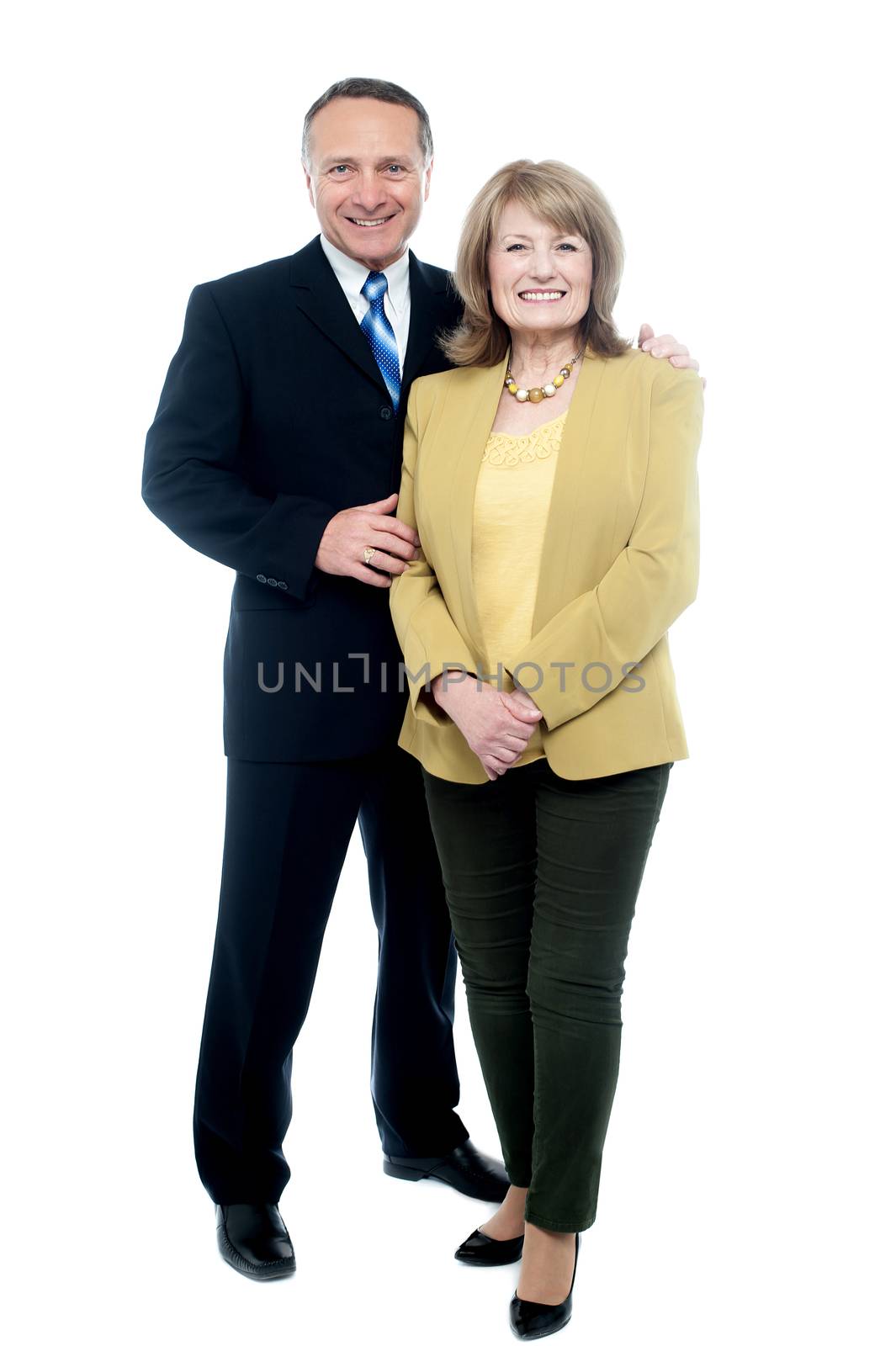 Senior couple posing together by stockyimages