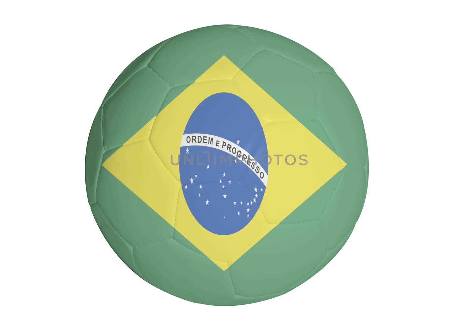 graphic of flag of Brazil on a soccer ball