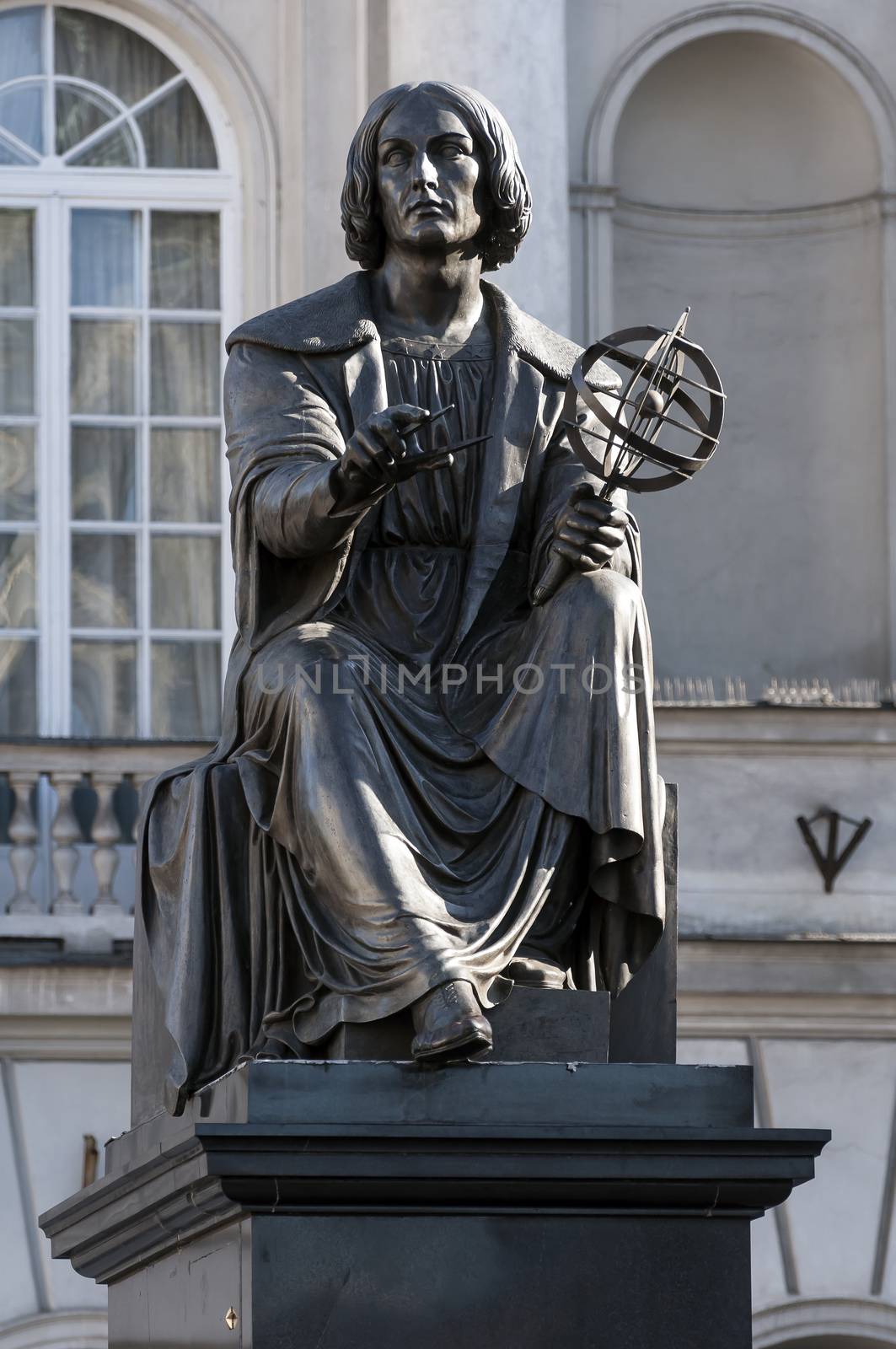 Monument to Nicolaus Copernicus in Warsaw, Poland.