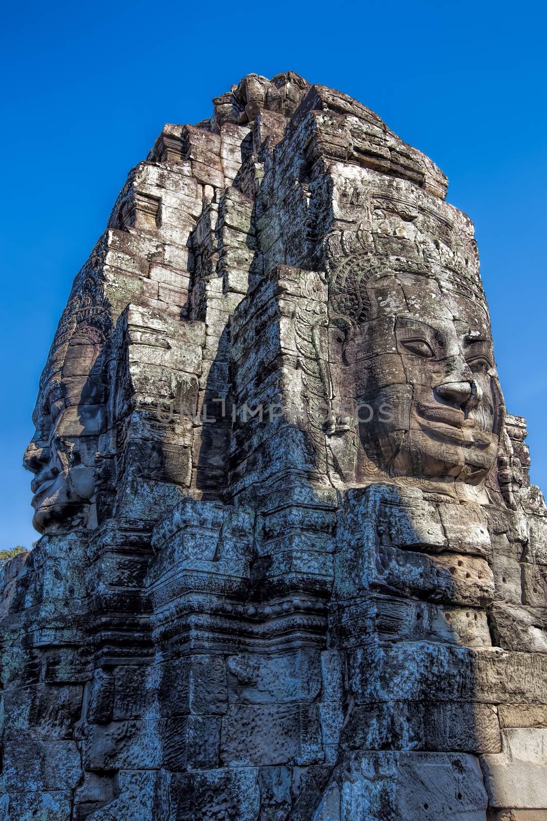 Bayon buddhist khmer temple in Angkor Wat, Cambodia