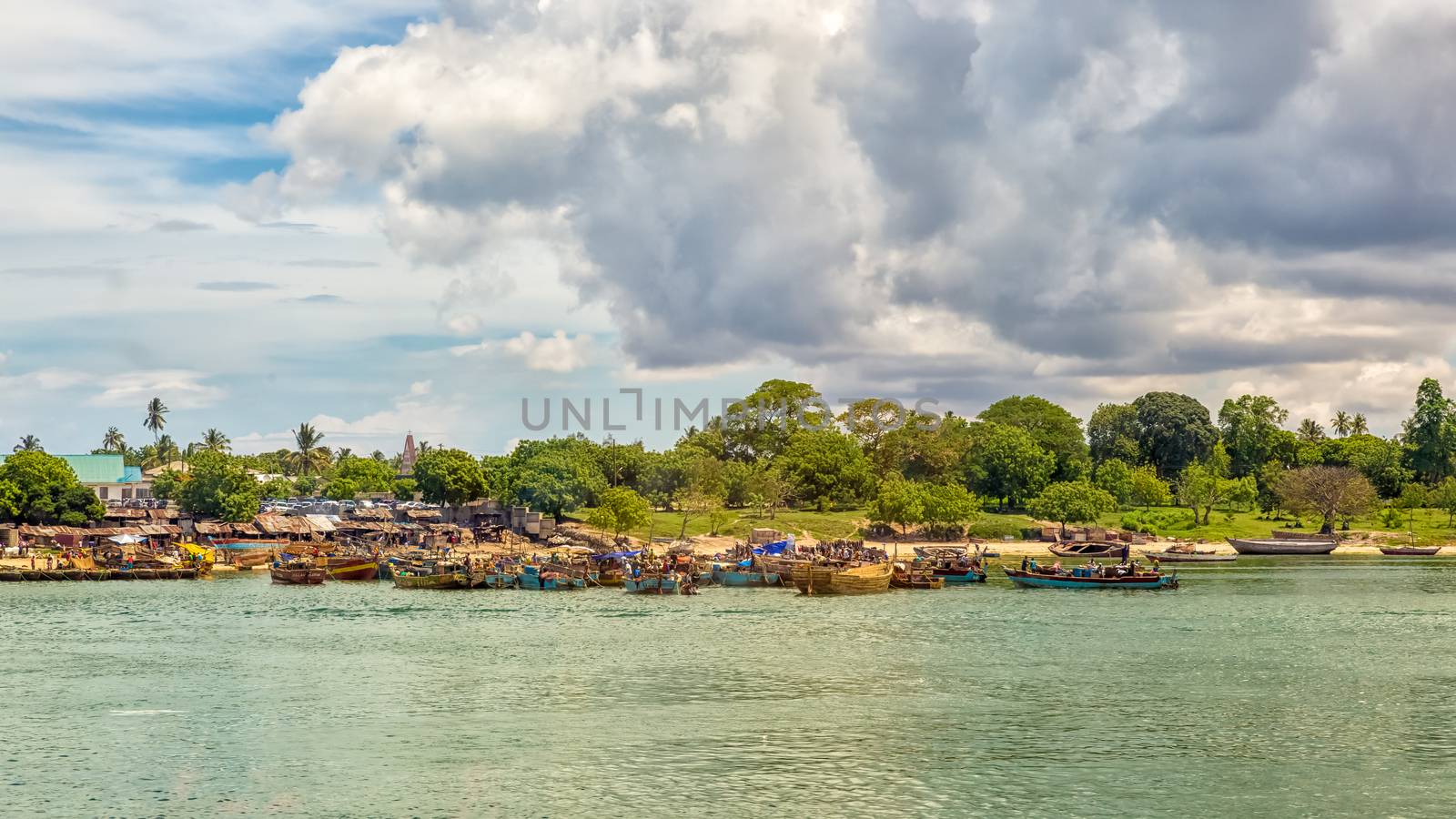 The shores of the Indian Ocean in Dar es Salaam, Tanzania