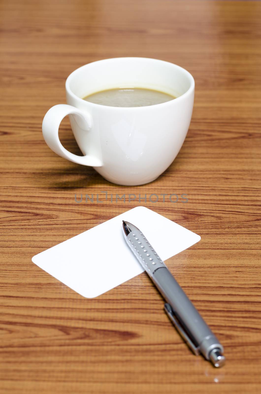 coffee cup and business card by ammza12