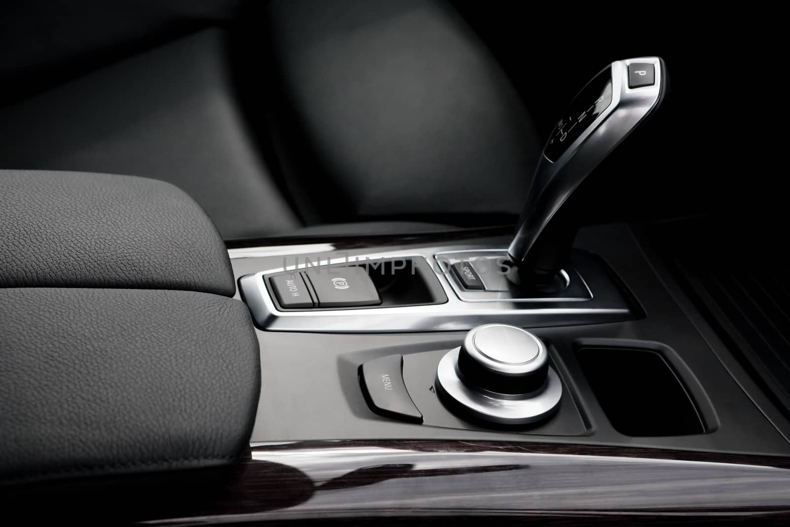 The gear shift lever in the modern car