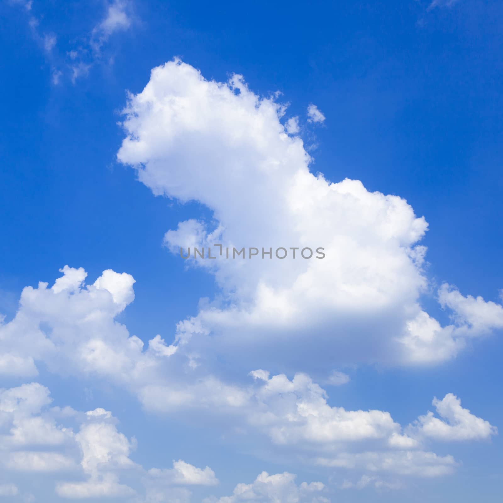 Sky and clouds The weather and sunny days in the summer.