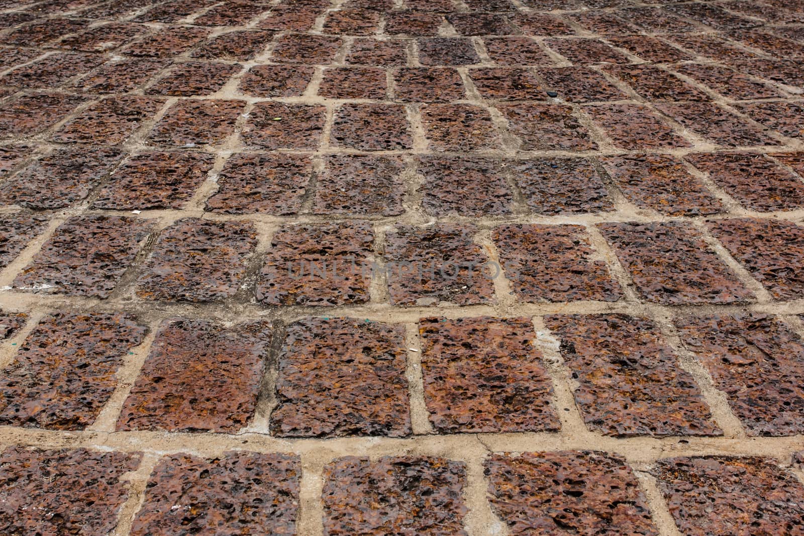 old laterite ground ,Tiled Pavement