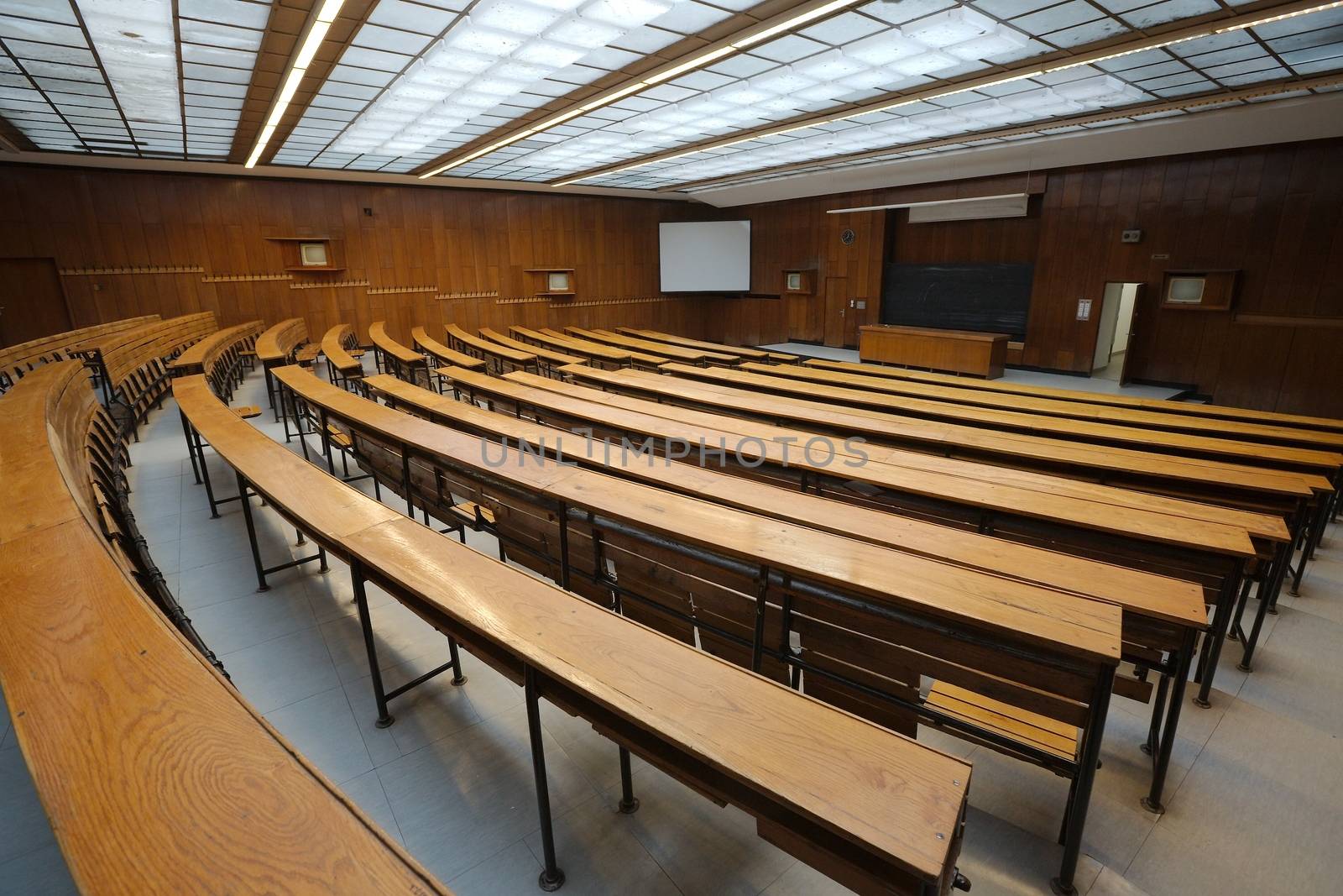 Interior of an auditorium at a university