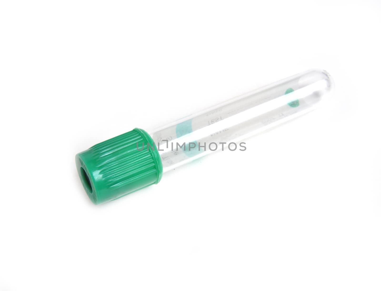 new vacuum tube isolated on white background