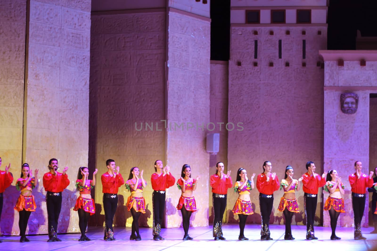 Fires of Anatolia. Performance in the amphitheater of Anatolia.
