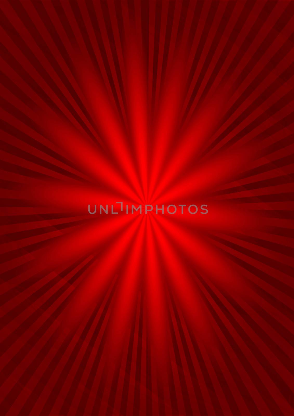 Abstract red background with sunburst by richter1910