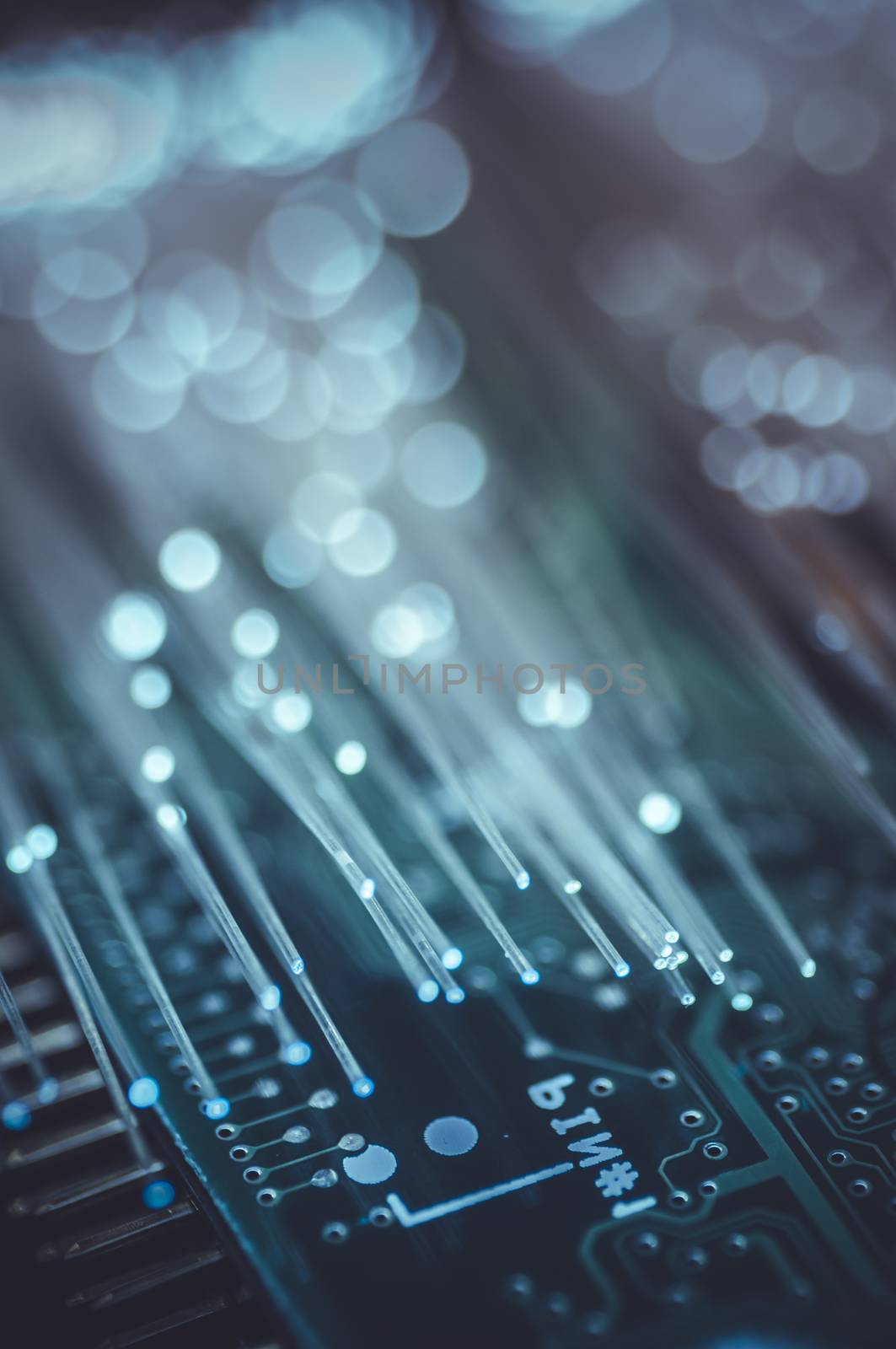 network information, motherboard chip Fiber optic lights