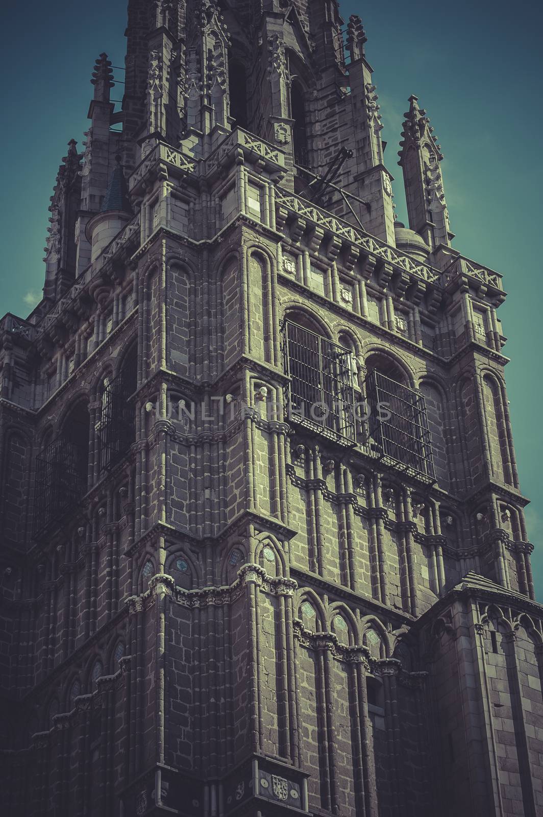 Gothic, Toledo cathedral, majestic monument in spain.