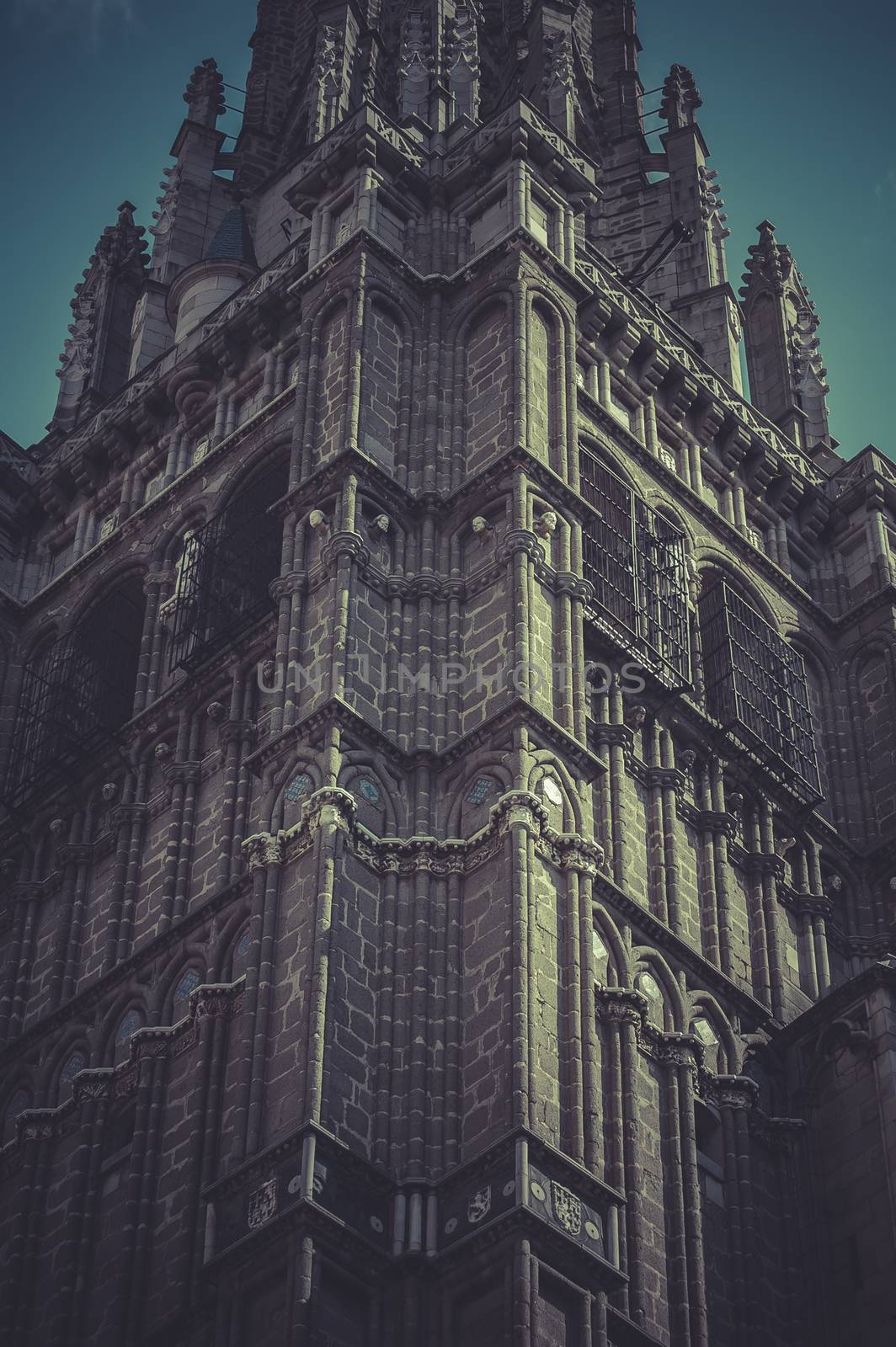 Toledo cathedral, majestic monument in spain.