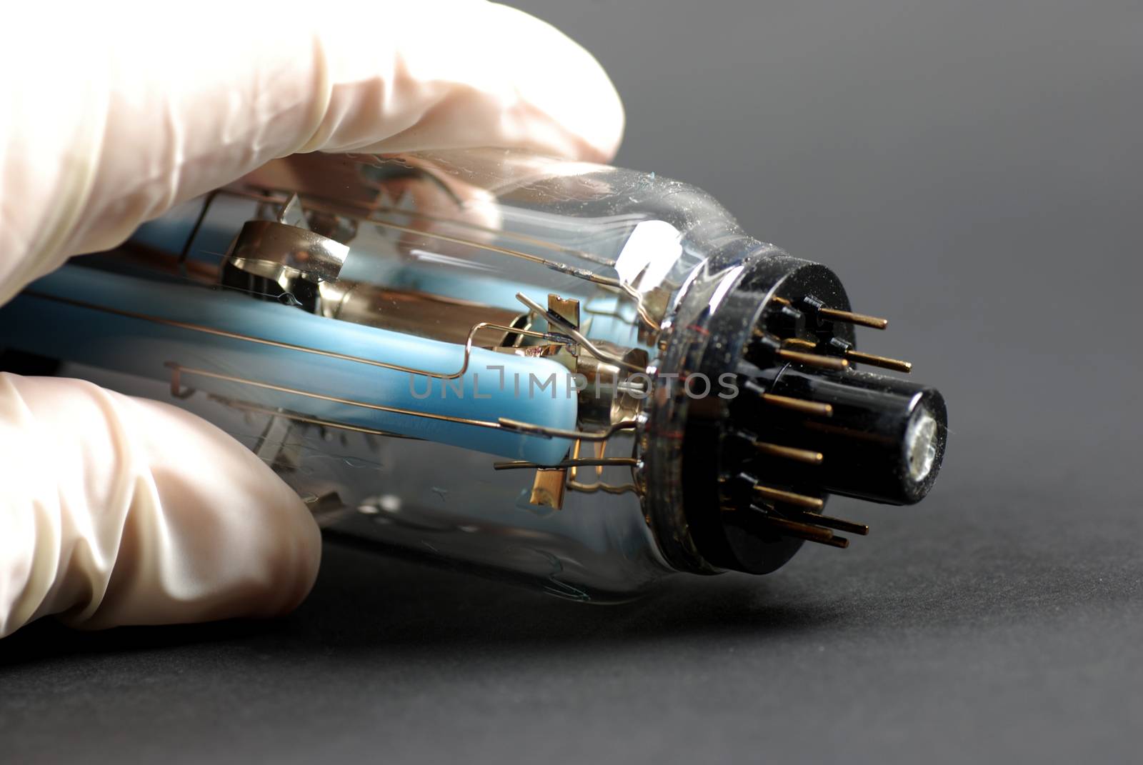 vacuum tube used in an old analog oscilloscope in the lab