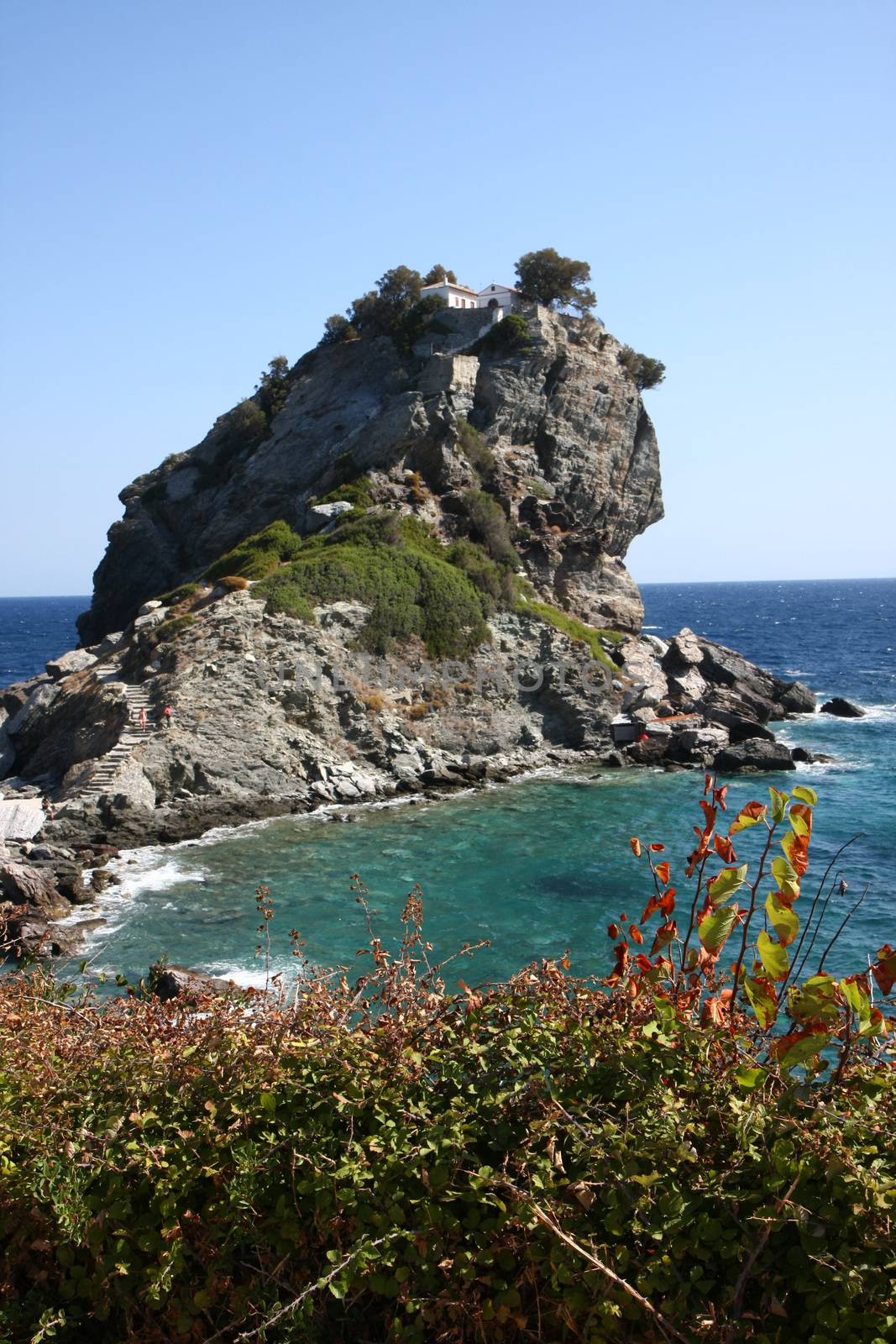The Church of John the Baptist also known for Mama mia filming