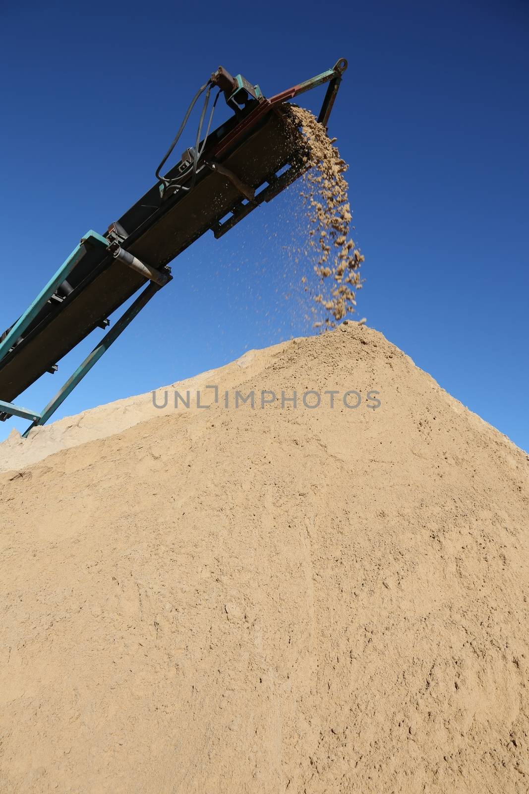 Sand Pile and Conveyor by fouroaks