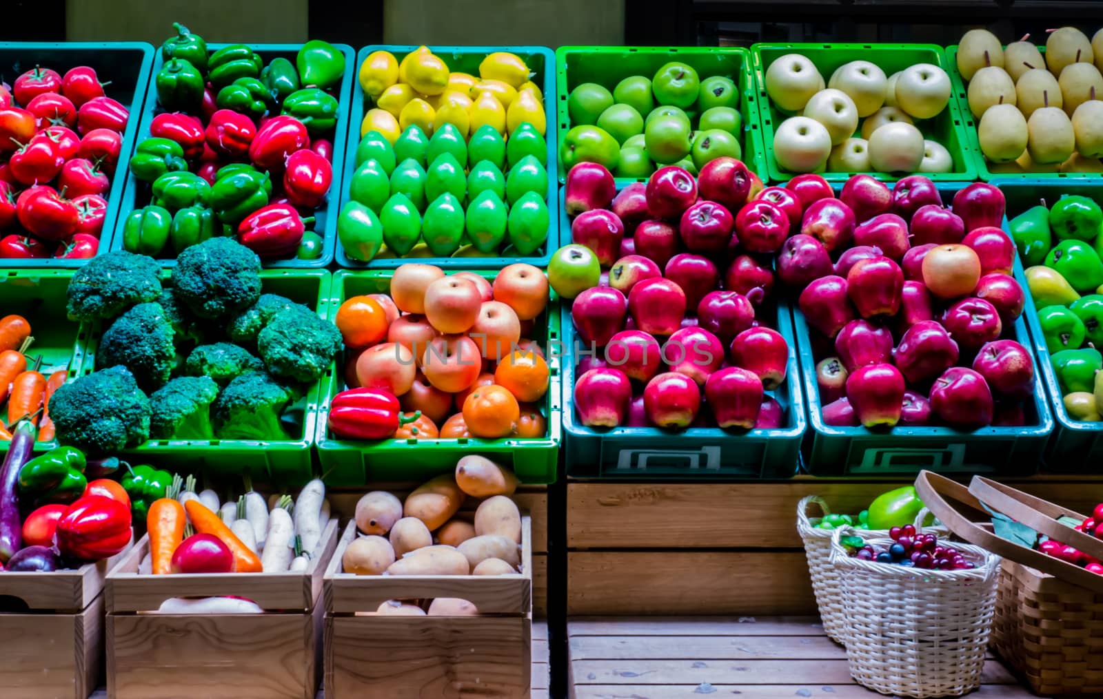 plastic  fruit and vegetable have colorful by golengstock