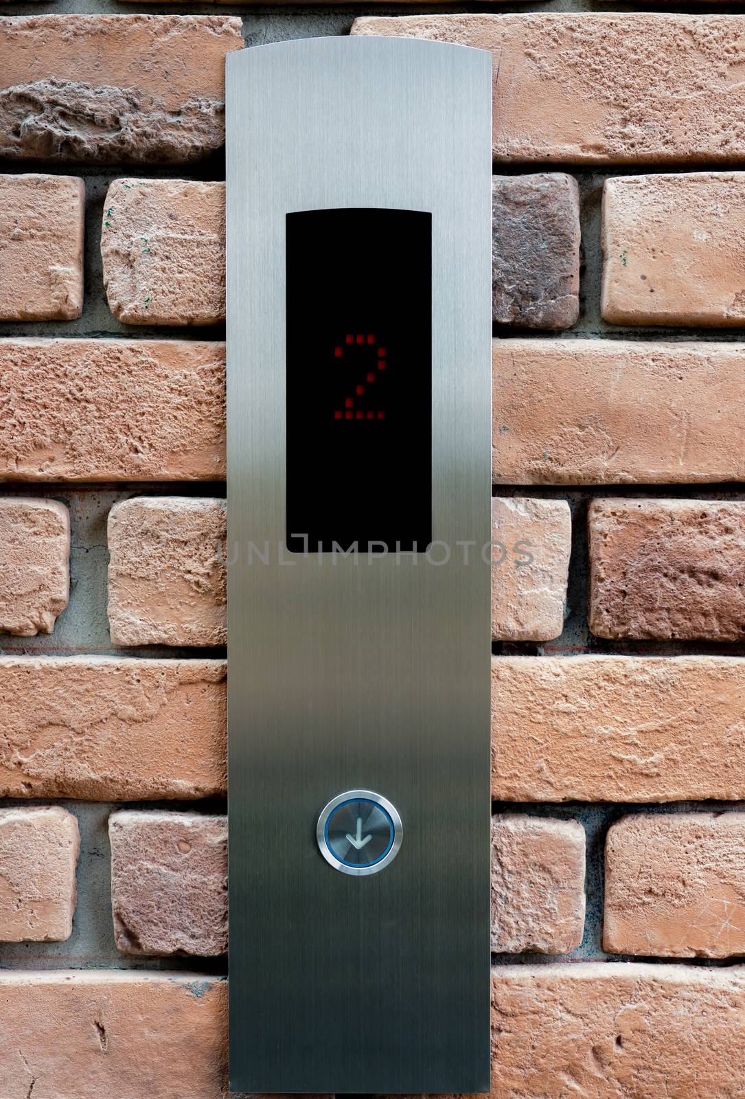 2 floor on elevator buttons by golengstock