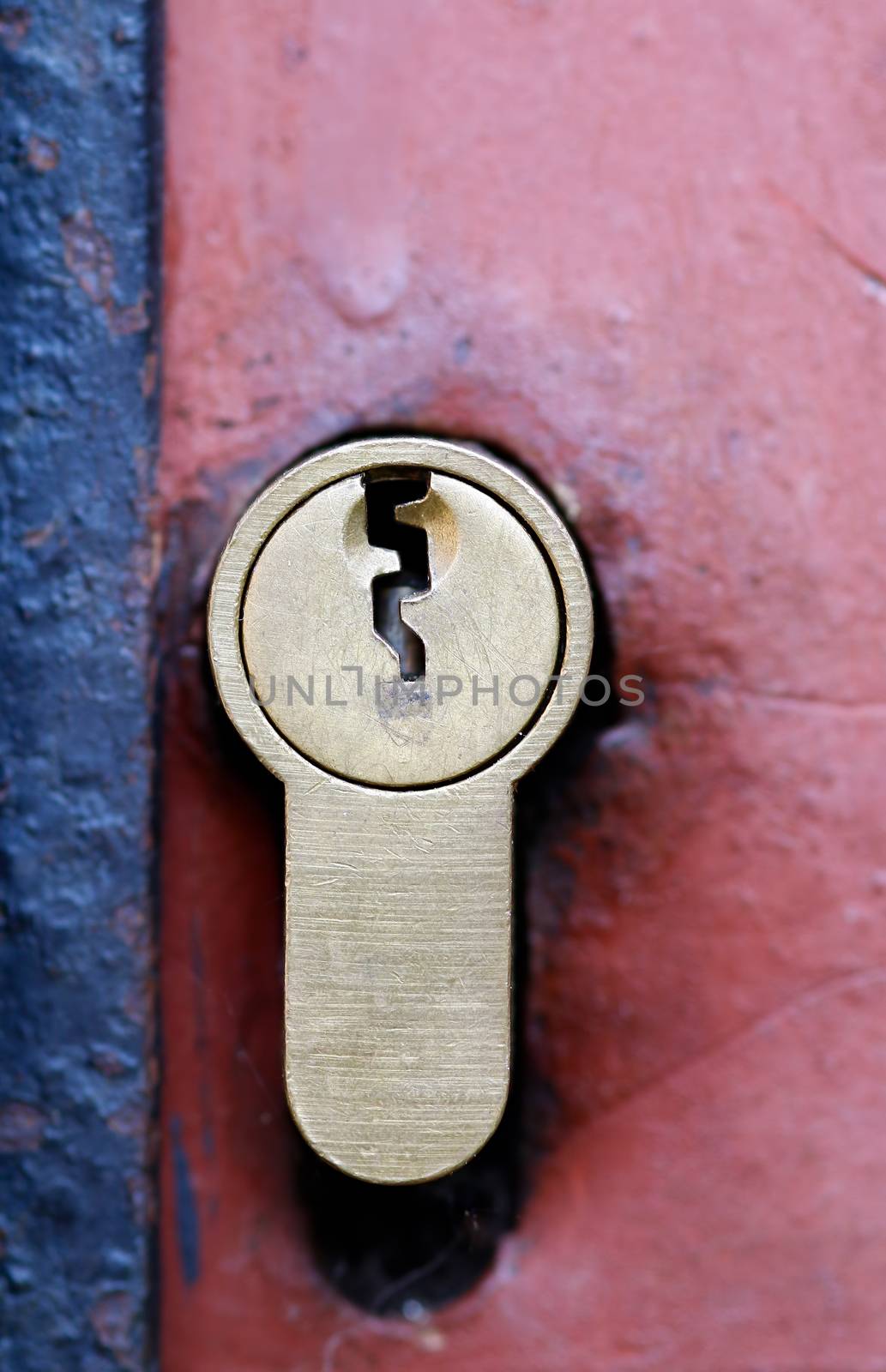 Detail of the oldlock and key hole