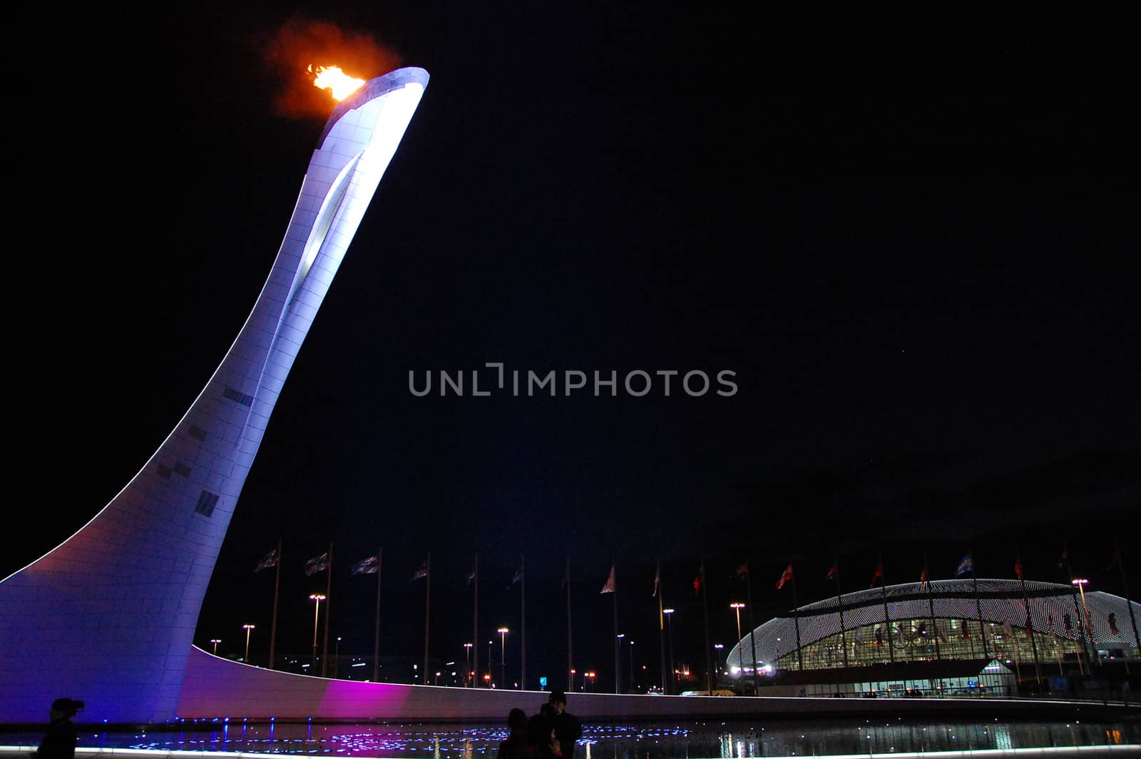 Olympic fire at XXII Winter Olympic Games Sochi 2014 by danemo